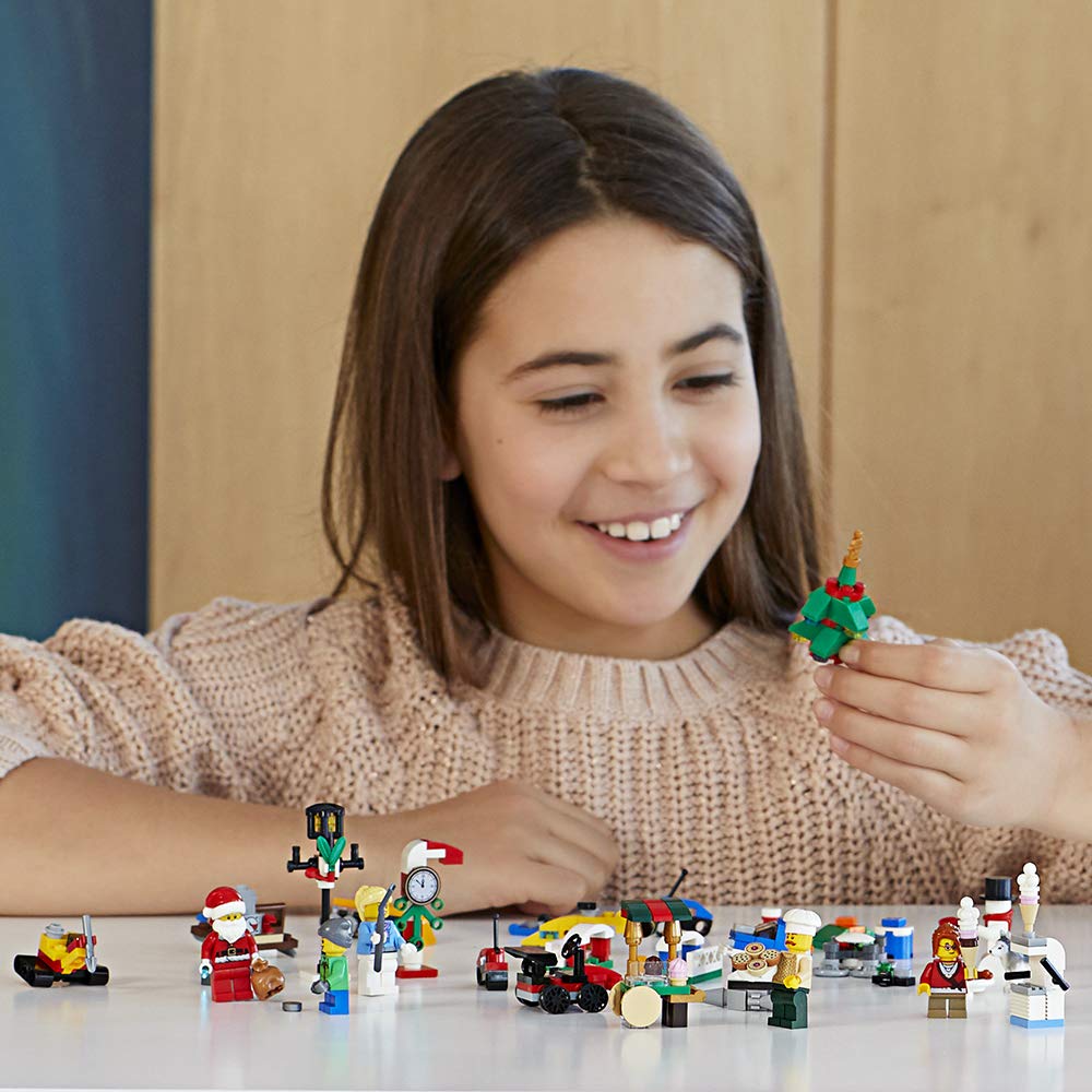LEGO City Advent Calendar 60201 (313 Pieces) - 2018 Edition Christmas Countdown Calendar with Minifigures & Building Toys for Kids | Holiday Gift, Christmas Decor, Fun Family Activity