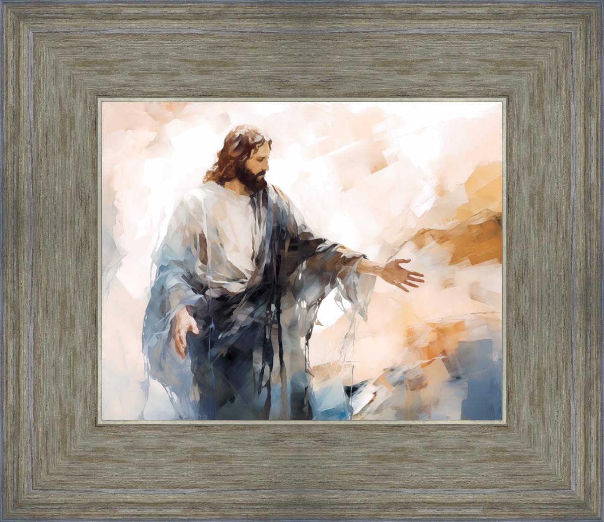 Come Unto Me By Gabriel Heaton - Inspirational Christian Wall Art for Home & Church Decor | Perfect for Living Room, Bedroom & Office