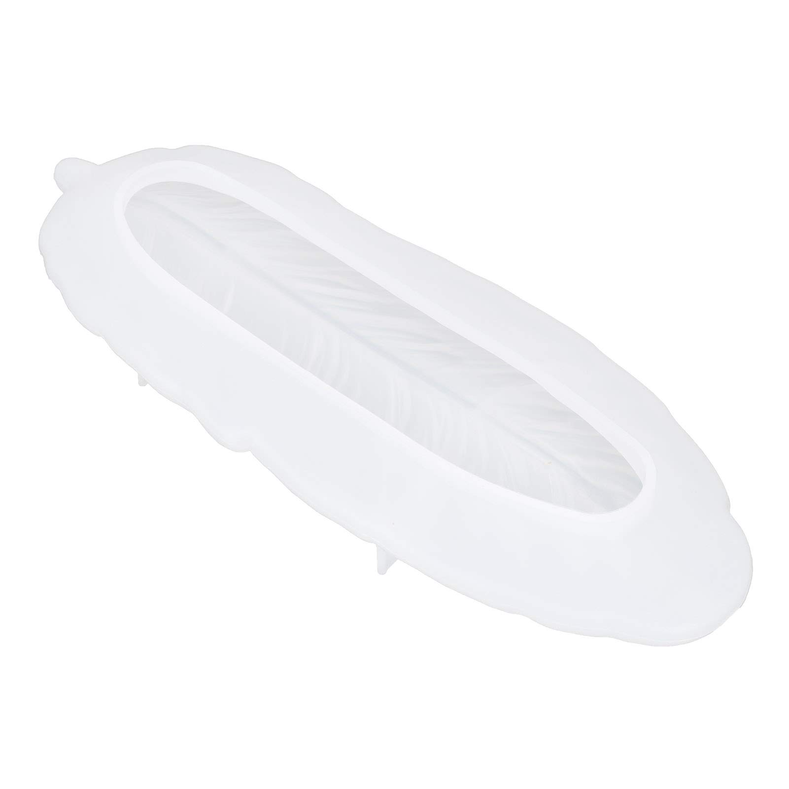 Premium Silicone Resin Molds - Large Feather Shaped Epoxy Resin Casting Tray for Jewelry, Dish, Rings & Holder (3.5 x 9.4 Inch) - Perfect for DIY Crafts, Home Decor & Gift Making