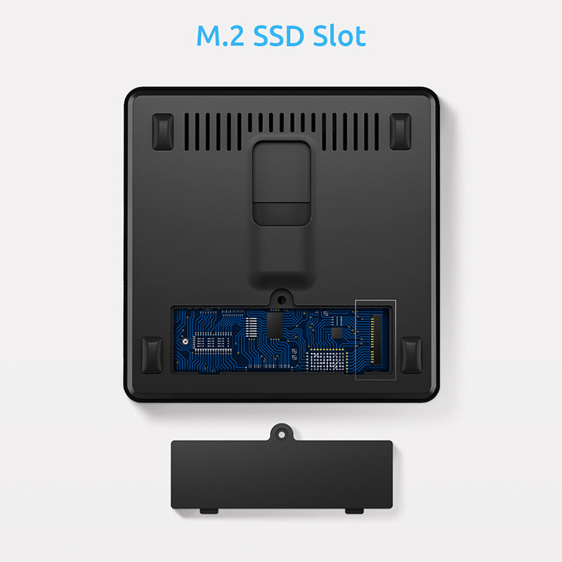 Bmax B1 Pro Mini PC - Ultra Compact Desktop Computer with Intel Celeron, 8GB RAM, 128GB SSD, Dual HDMI, WiFi, Bluetooth - Perfect for Home Office, Digital Signage & Light Gaming