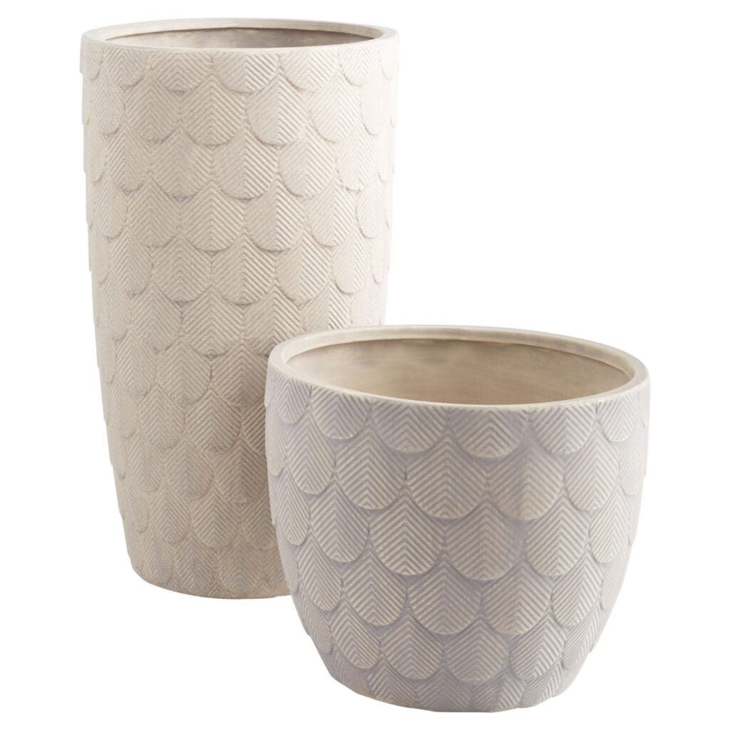 Cyan Design 11475 Nereus Large Grey Planter - Modern Indoor Outdoor Flower Pot for Home Garden, Patio, and Office Decor