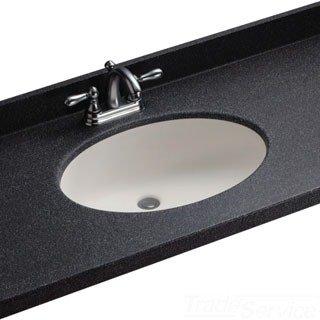 Swanstone UL01913.037 Undermount Bathroom Sink in Bone - Durable Composite Sink for Modern Bathroom Vanities & Powder Rooms