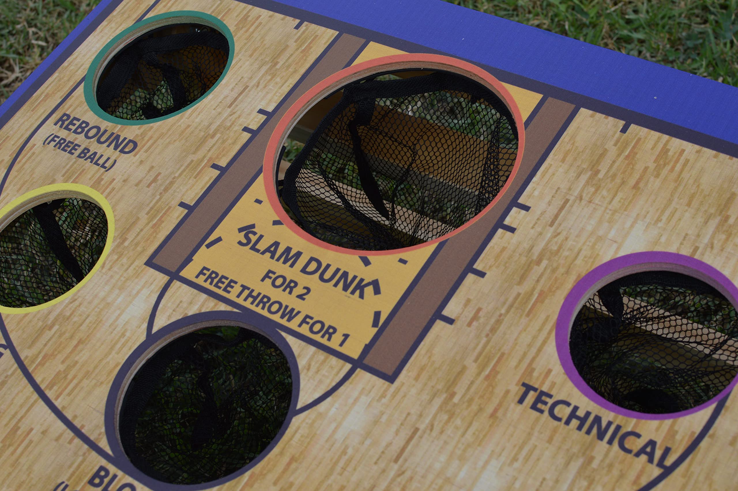 Best Basketball Bean Bag Toss Game Set - Outdoor & Indoor Cornhole Game for Kids & Adults - Perfect for Backyard Parties, BBQs, and Family Fun