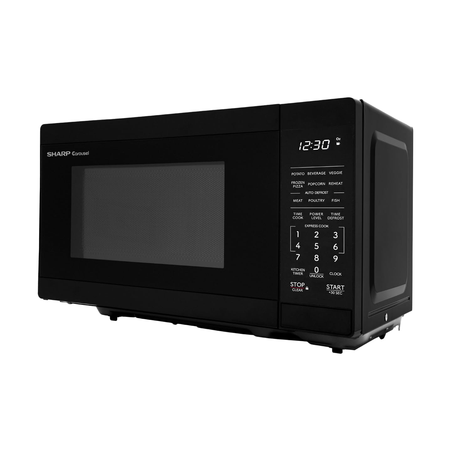 SHARP SMC0760KB 0.7 CuFt Compact Microwave Oven with Removable 10