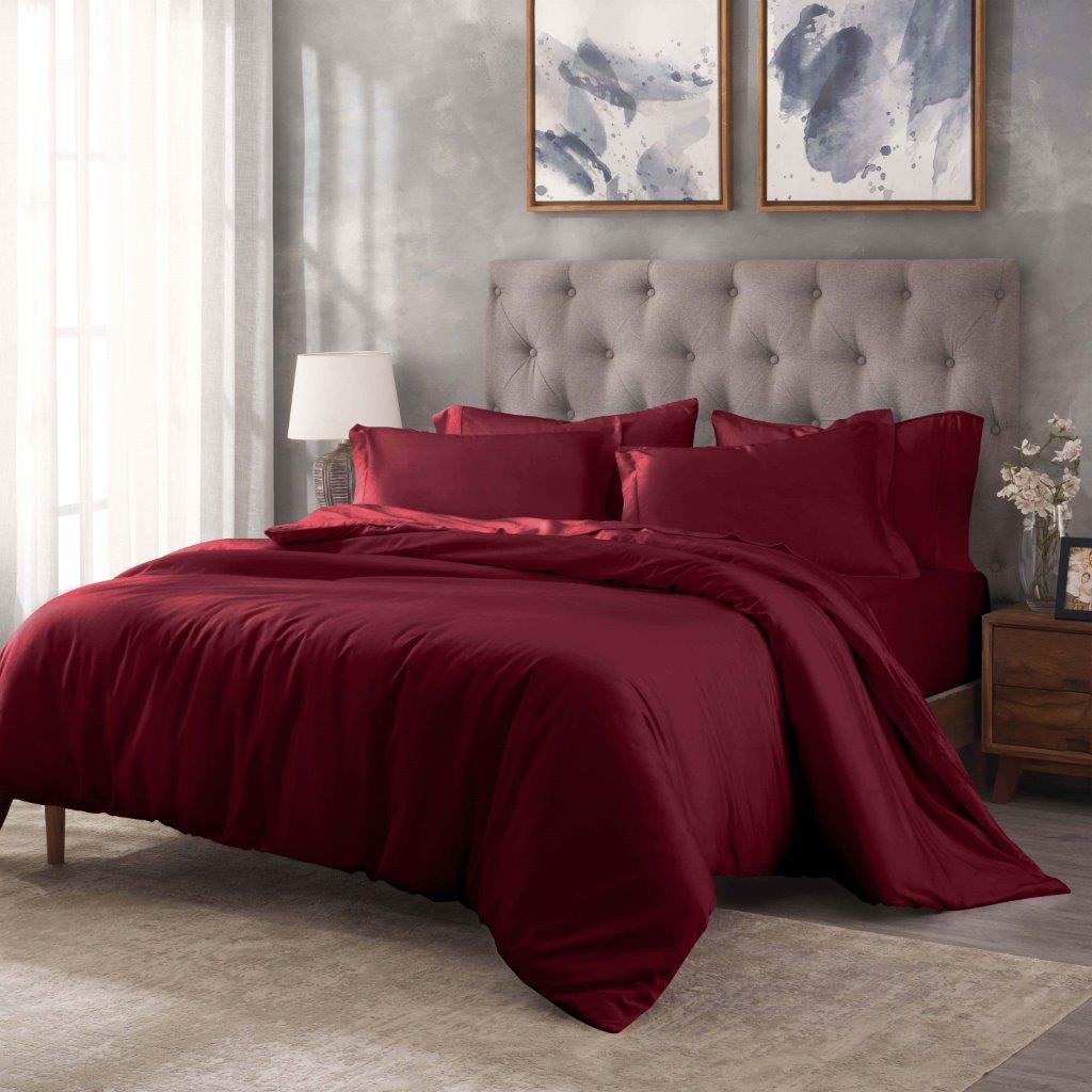 Premium Egyptian Cotton 400 Thread Count Duvet Cover Set - Ultra Soft & Breathable Bedding for Luxury Hotels & Master Bedrooms
