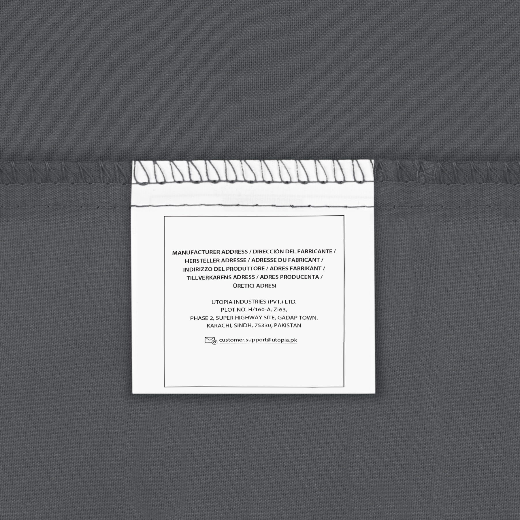Utopia Bedding 4 Pack Standard Pillow Cases 20x30 Inches (50x75 cm) - 100% Brushed Microfiber Pillow Covers with Envelope Closure - Wrinkle, Fade & Stain Resistant - Grey - Perfect for Home, Hotel & Guest Room Use