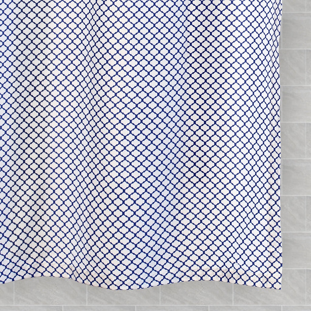 Blue Cloud Shower Curtain - Waterproof Bathroom Decor with Hooks - Perfect for Modern Bathrooms & Spa-Like Showers