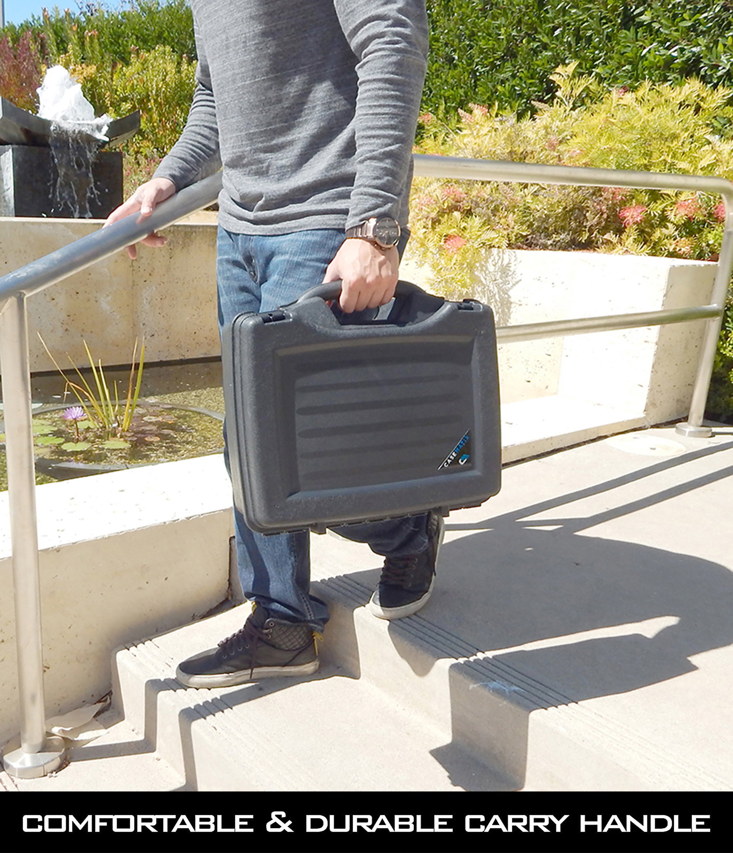 CASEMATIX Portable Printer Carry Case for HP Officejet 250 - Protective Travel Bag for Wireless Mobile Printer, Ink Cartridges & Power Cable - Perfect for Office, Business Trips & Remote Work