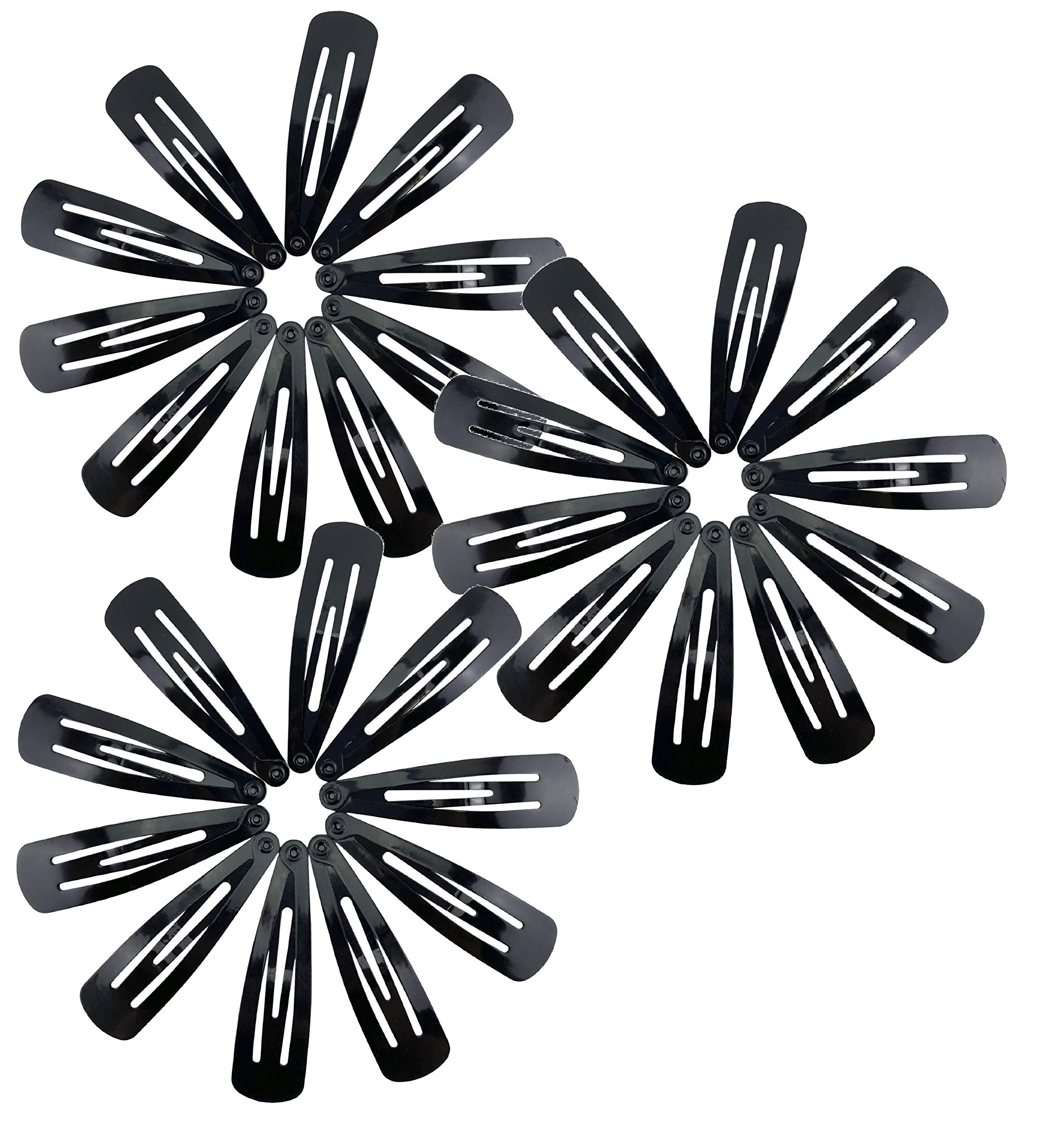30Pcs Metal Hair Barrettes for Kids & Women - Snag-Free Snap Hair Clips, Non-Slip Lollypop Style Hair Accessories (5cm) - Perfect for Christmas Gifts, School, Parties & Daily Use