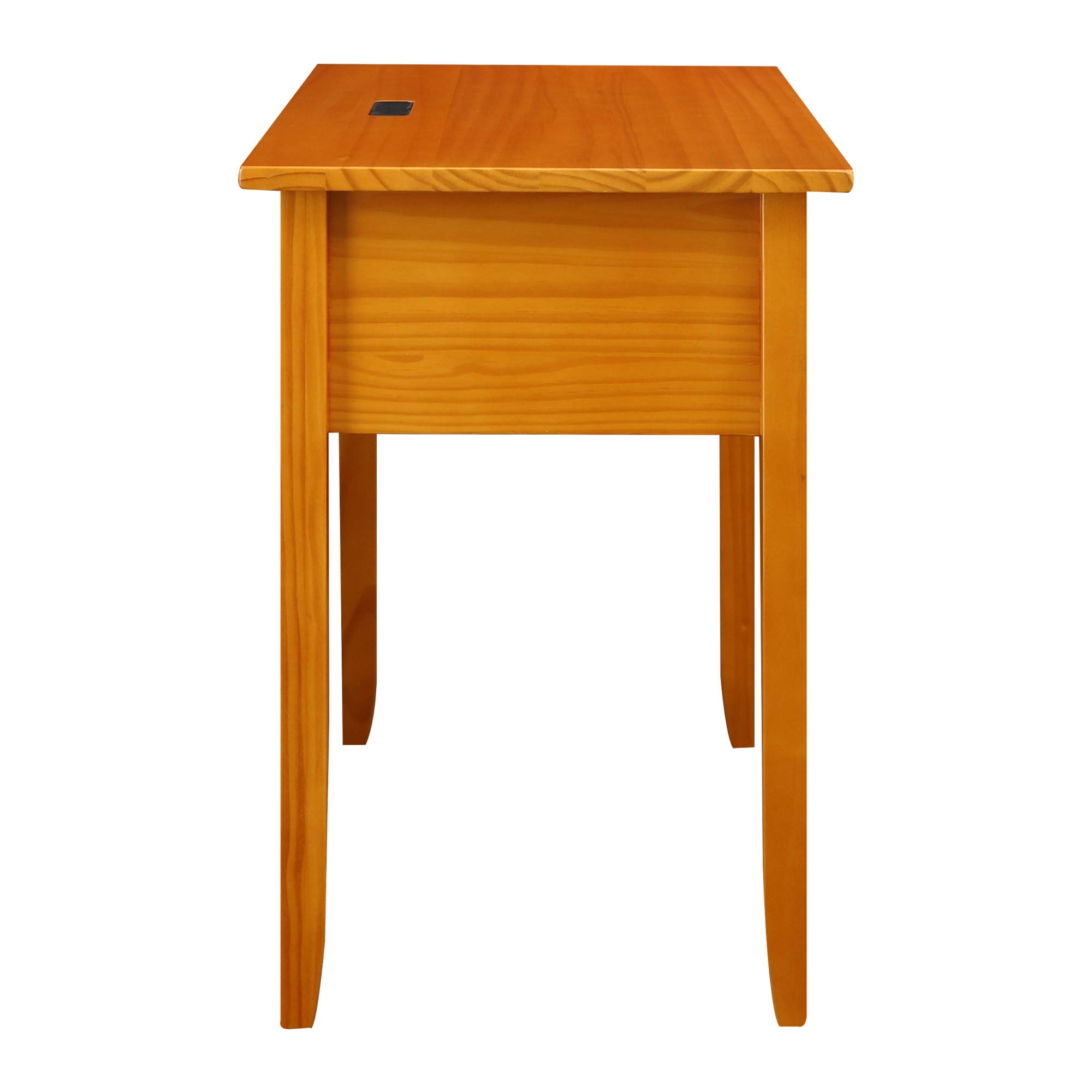Casual Home Lucia Nightstand with USB Port in Honey Oak Finish - Perfect for Bedrooms, Guest Rooms & Small Spaces
