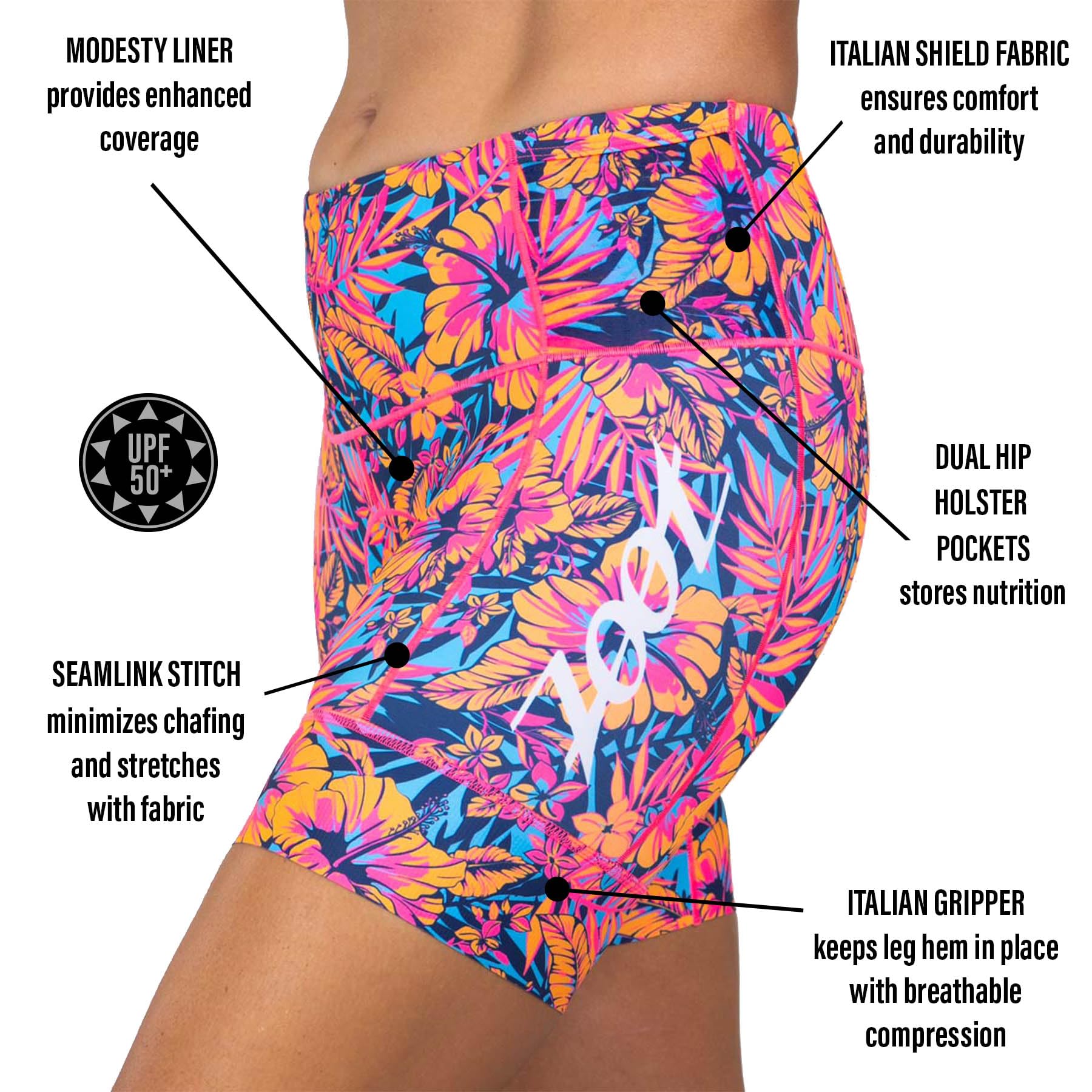 Zoot Women's LTD 6-Inch Triathlon Shorts - Quick-Dry UPF 50+ Padded Cycling Shorts for Swim, Bike & Run | Perfect for Triathlons, Endurance Training & Outdoor Sports