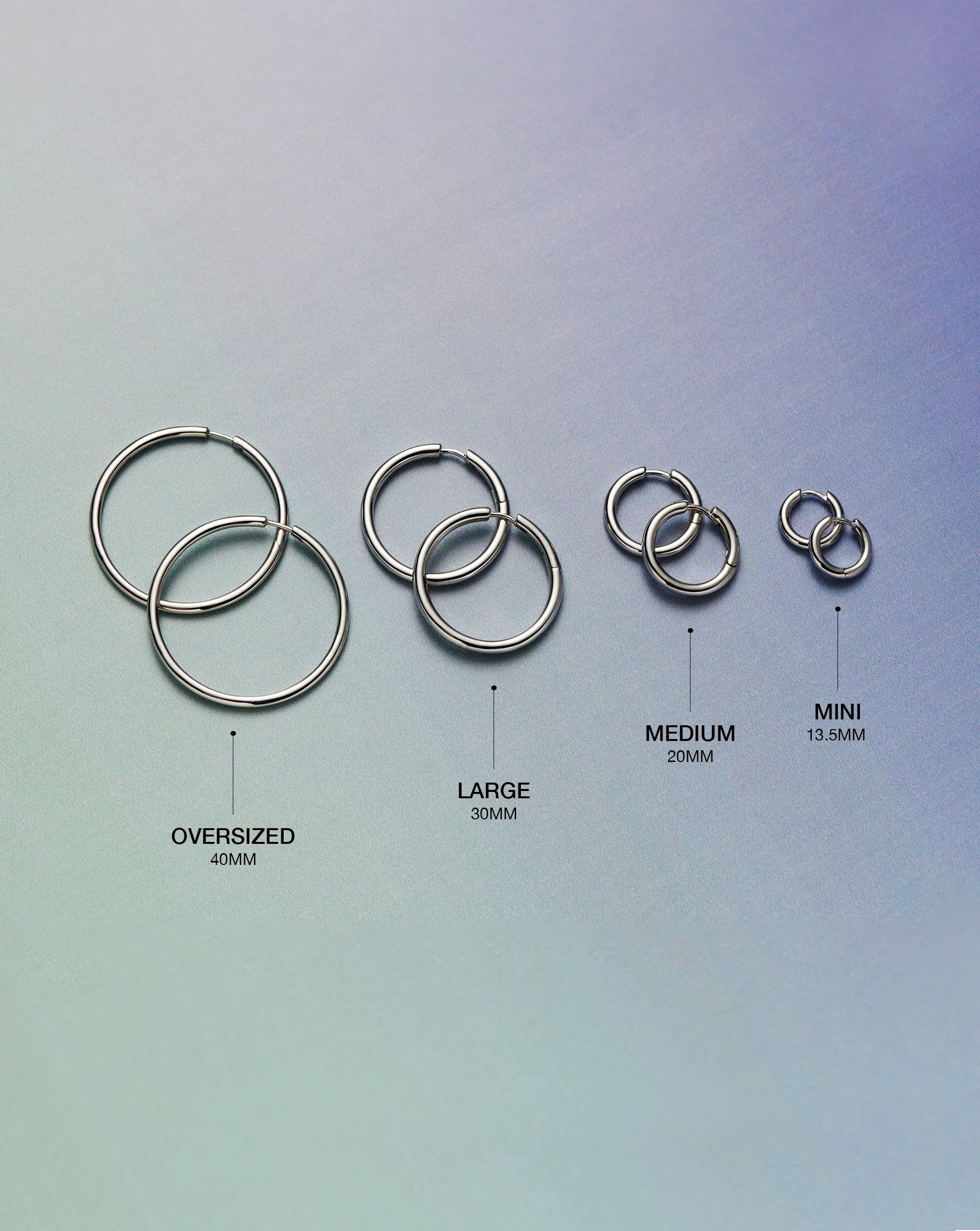 Classic Silver Plated Small Hoop Earrings for Women - Minimalist Tunnel Hoops for Everyday Wear | Perfect for Casual Outfits, Office & Date Nights