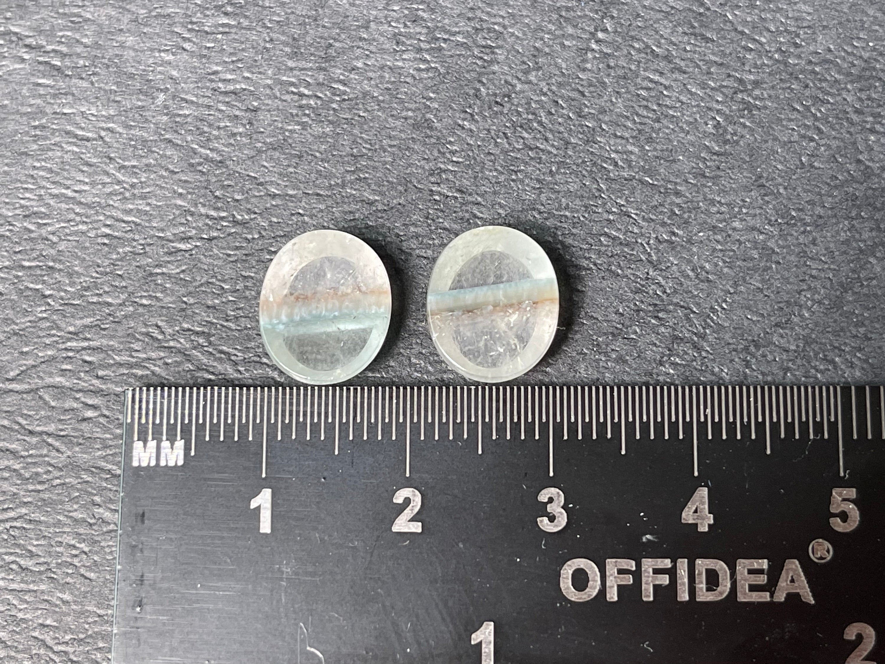 GILALITE Cabochons | Medusa Paraiba Quartz Striped Oval Gemstones for Jewelry Making (43817) | Perfect for Necklaces, Earrings & DIY Craft Projects