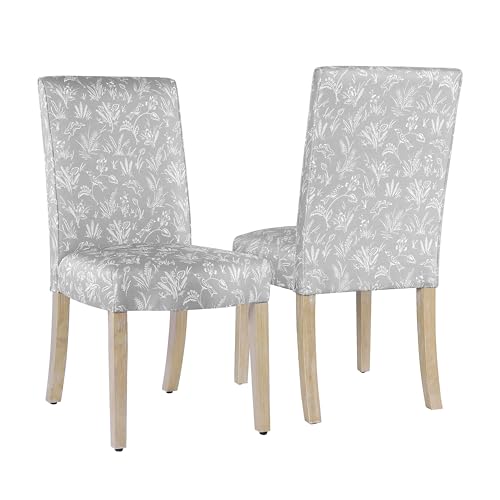 Light Gray Floral With Animal Motifs(set of 2)