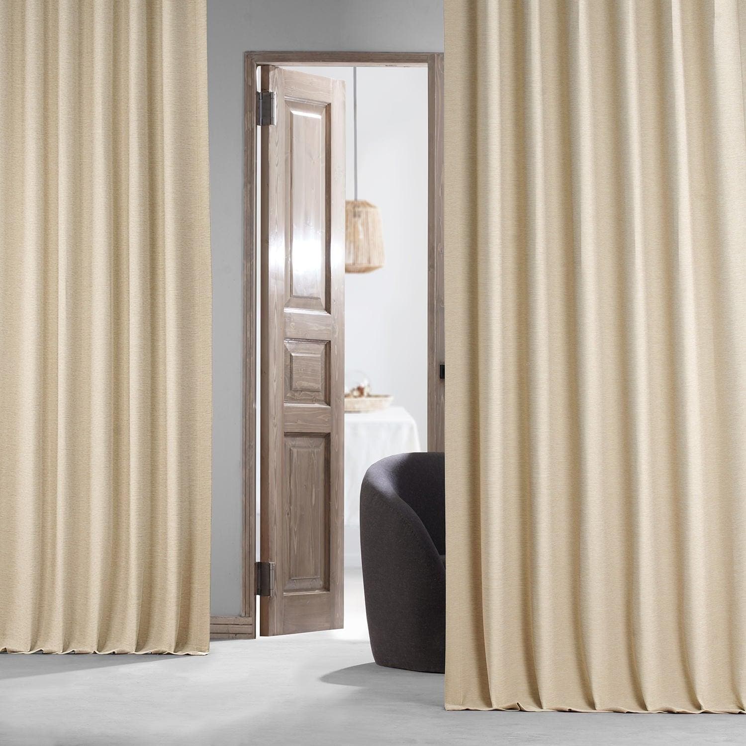 Blackout Curtains for Bedroom - Candlelight Textured Bellino Room Darkening Drapes for Noise Reduction & Light Blocking - Perfect for Nursery, Home Theater & Shift Workers