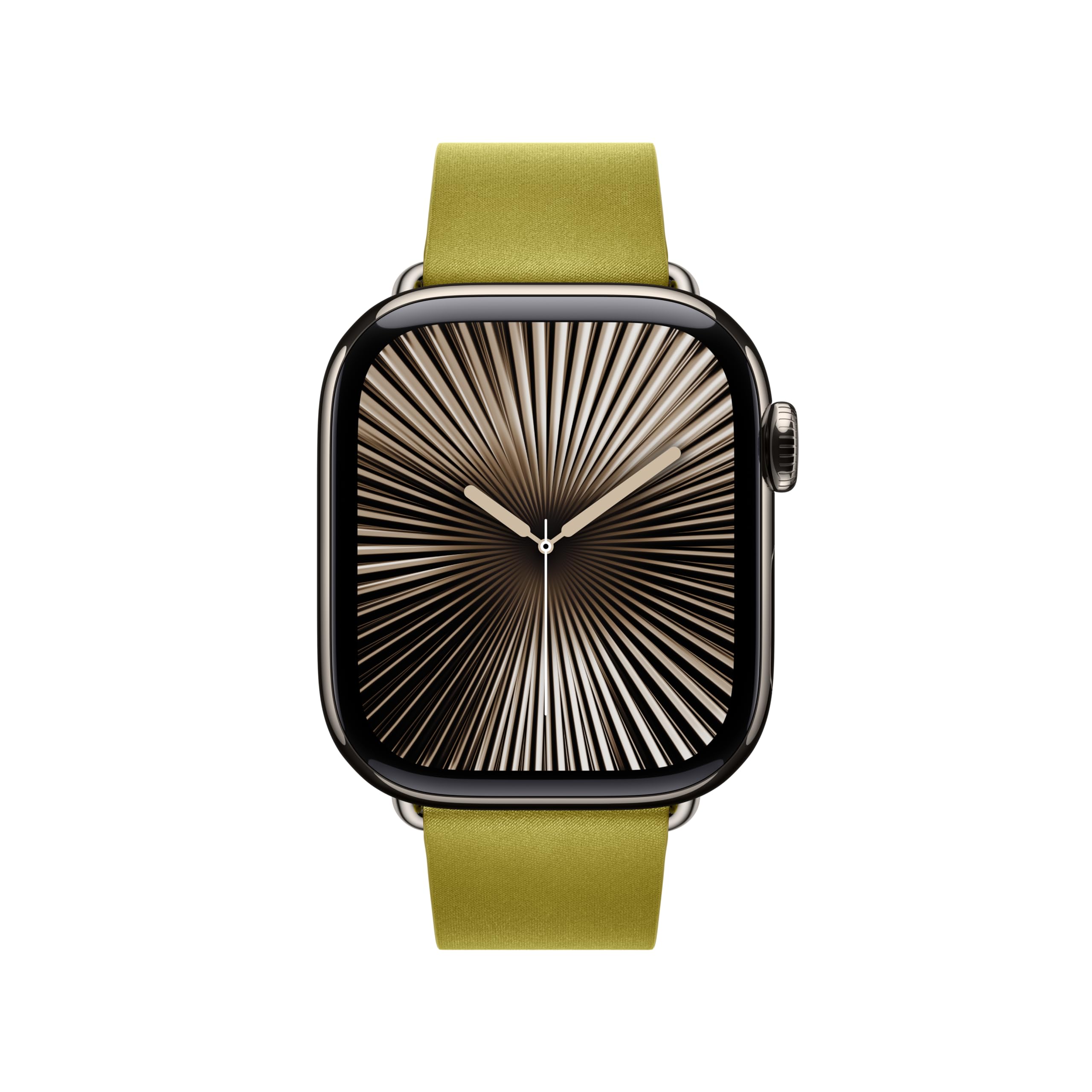 Premium Apple Watch Band 42mm - Modern Buckle in Chartreuse Green - Medium Size - Perfect for Workouts, Office & Everyday Wear