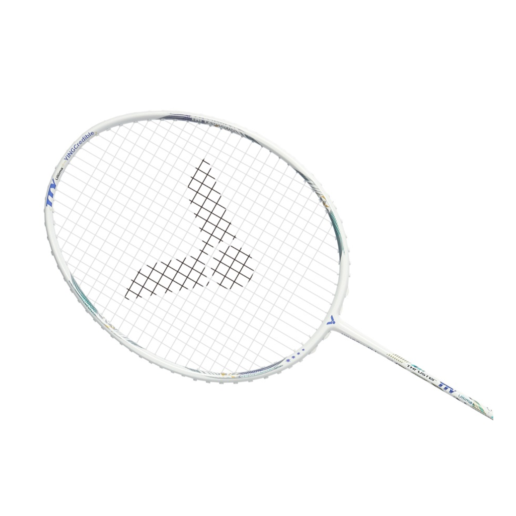 Victor Thruster TTY Ultima Badminton Racket Unstrung - Pearly White | Professional Badminton Equipment for Tournaments & Training