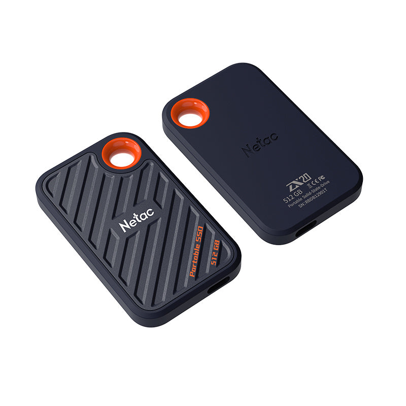 Netac ZX20L 256GB USB 3.2 Gen 2 External SSD - Ultra Fast Type C/A Portable Solid State Drive for Mac, PC, Gaming & Photo Storage