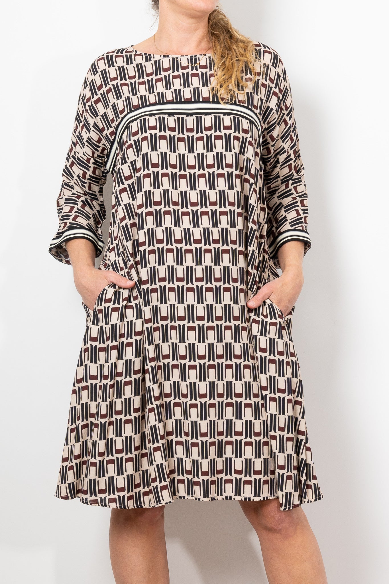 Trelise Cooper Swing Geometric Dress - Women's Flowy A-Line Dress with Unique Print | Perfect for Parties, Weddings & Special Occasions