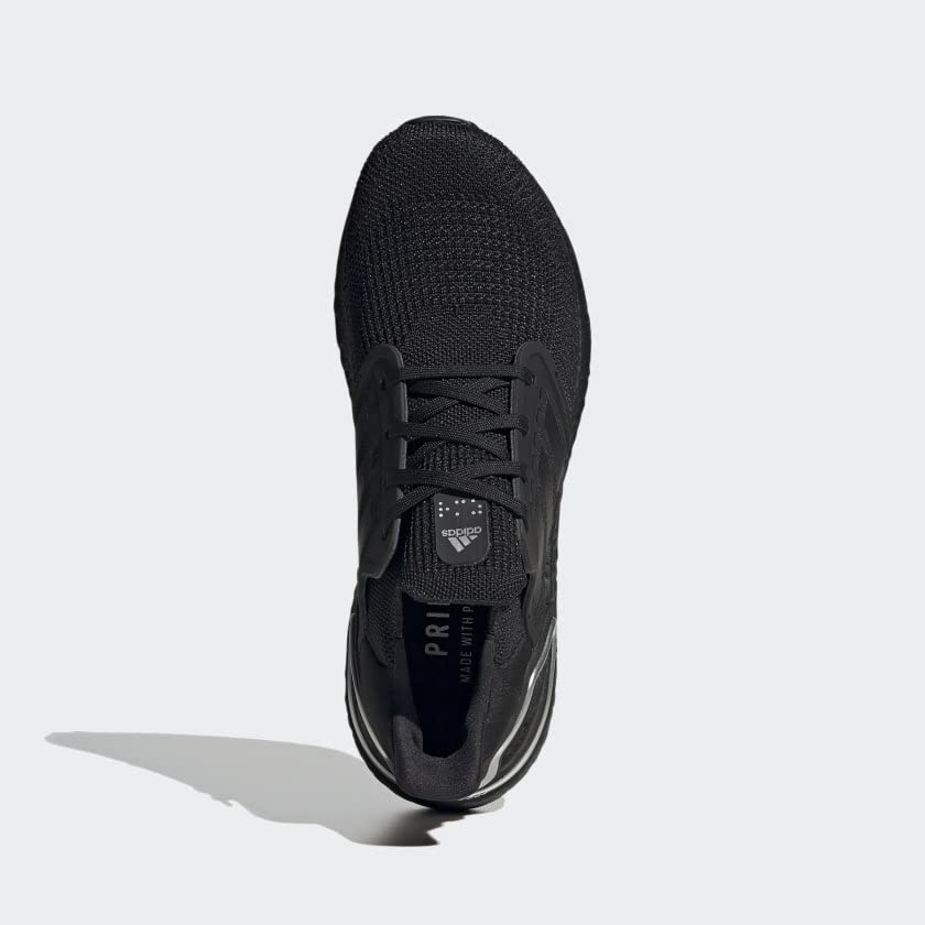 Adidas Men's Ultraboost 20 Running Shoes - Black | Lightweight Cushioned Sneakers for Jogging & Gym Workouts