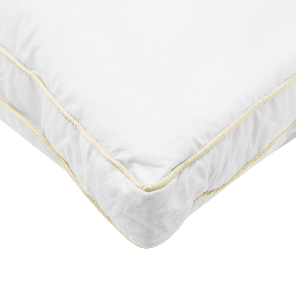 Premium Gold Collection Down & Feather Medium Profile Pillow - Hypoallergenic Luxury Bed Pillow for Side Sleepers, Back Sleepers & Hotel-Style Comfort