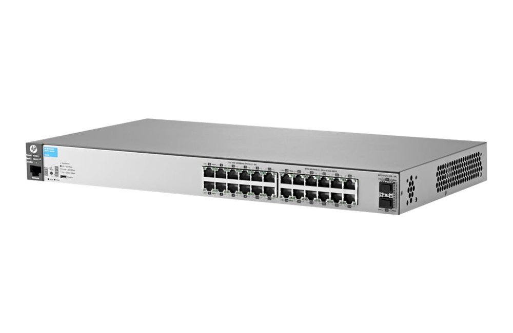 HP J9856A ProCurve 2530-24G-2SFP+ 24-Port Gigabit Ethernet Switch with 2 SFP+ Ports - Ideal for Small Business Networks, Office Connectivity & Data Center Use