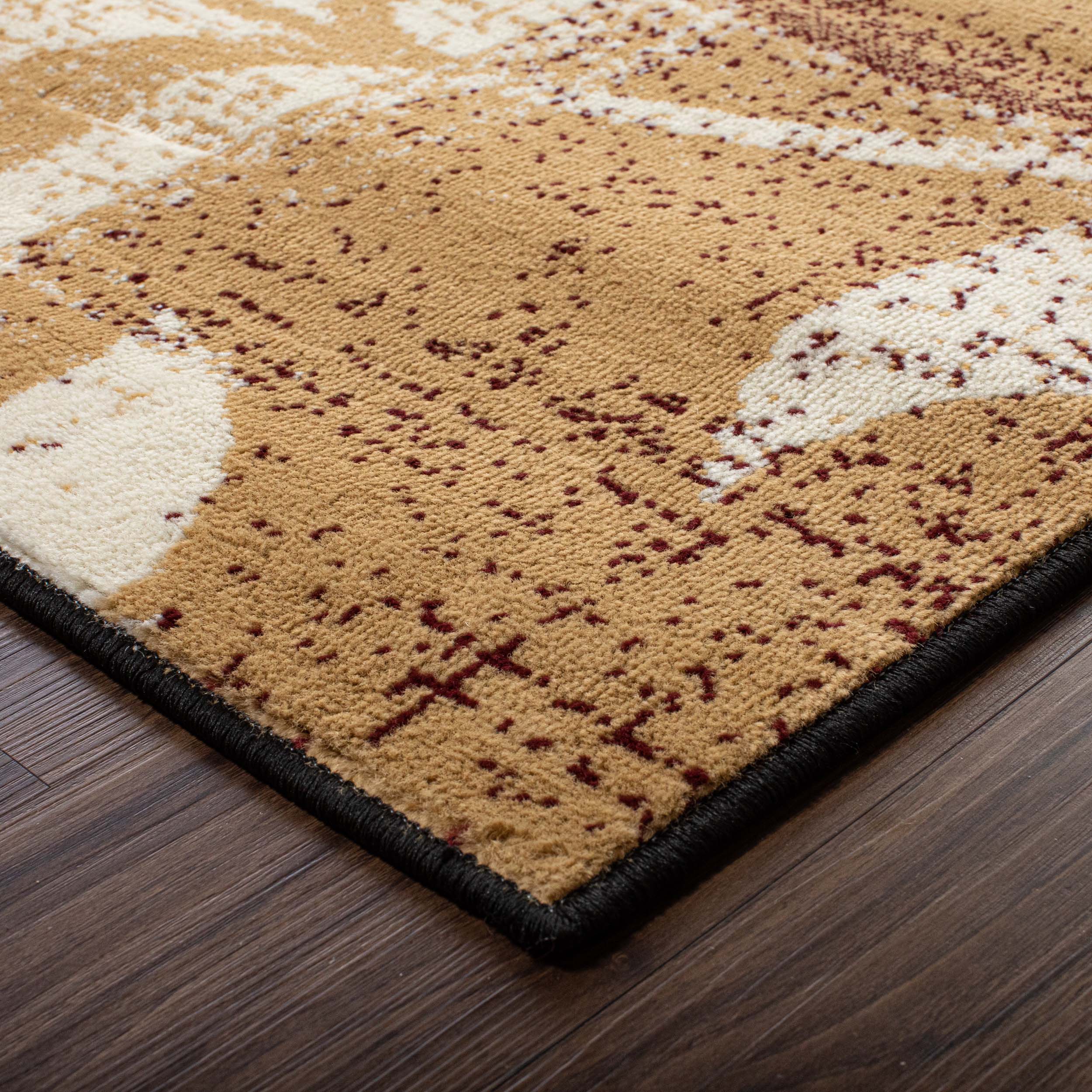 Stylish Pastiche Contemporary Floral Patchwork Area Rug - Non-Slip Indoor Runner for Living Room, Bedroom & Hallway Decor