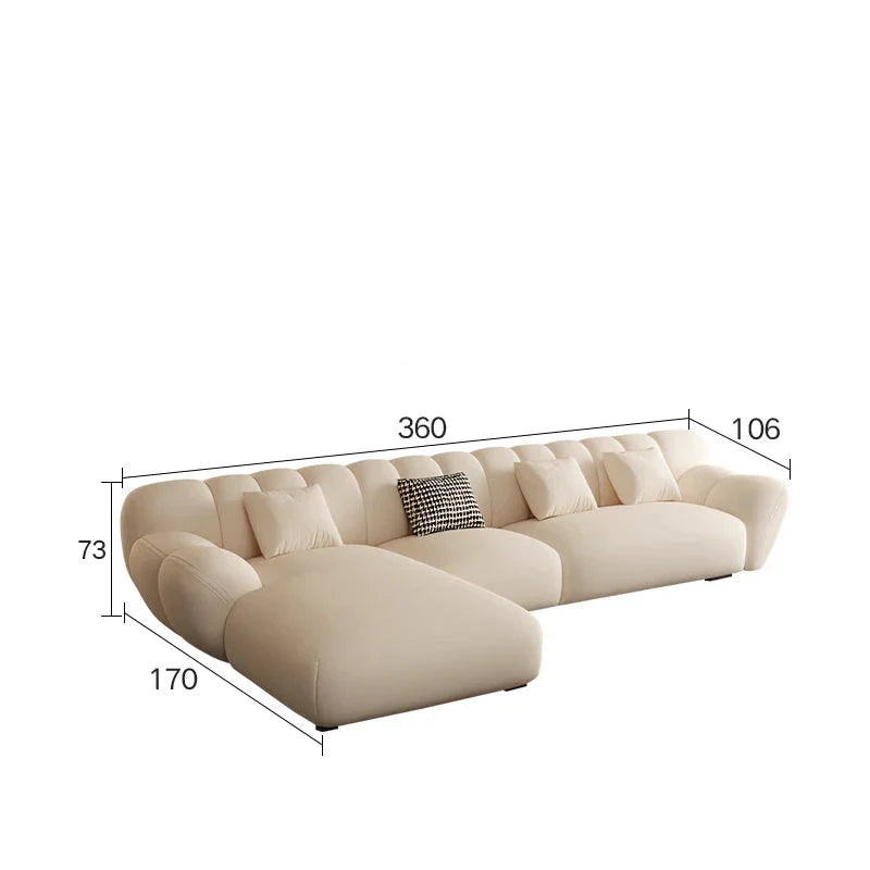 Tulip Loveseat Lounge Corner Sofa Set - Modern 2-Seater for Small Spaces, Living Room, Apartment & Office - Comfortable & Stylish Home Decor