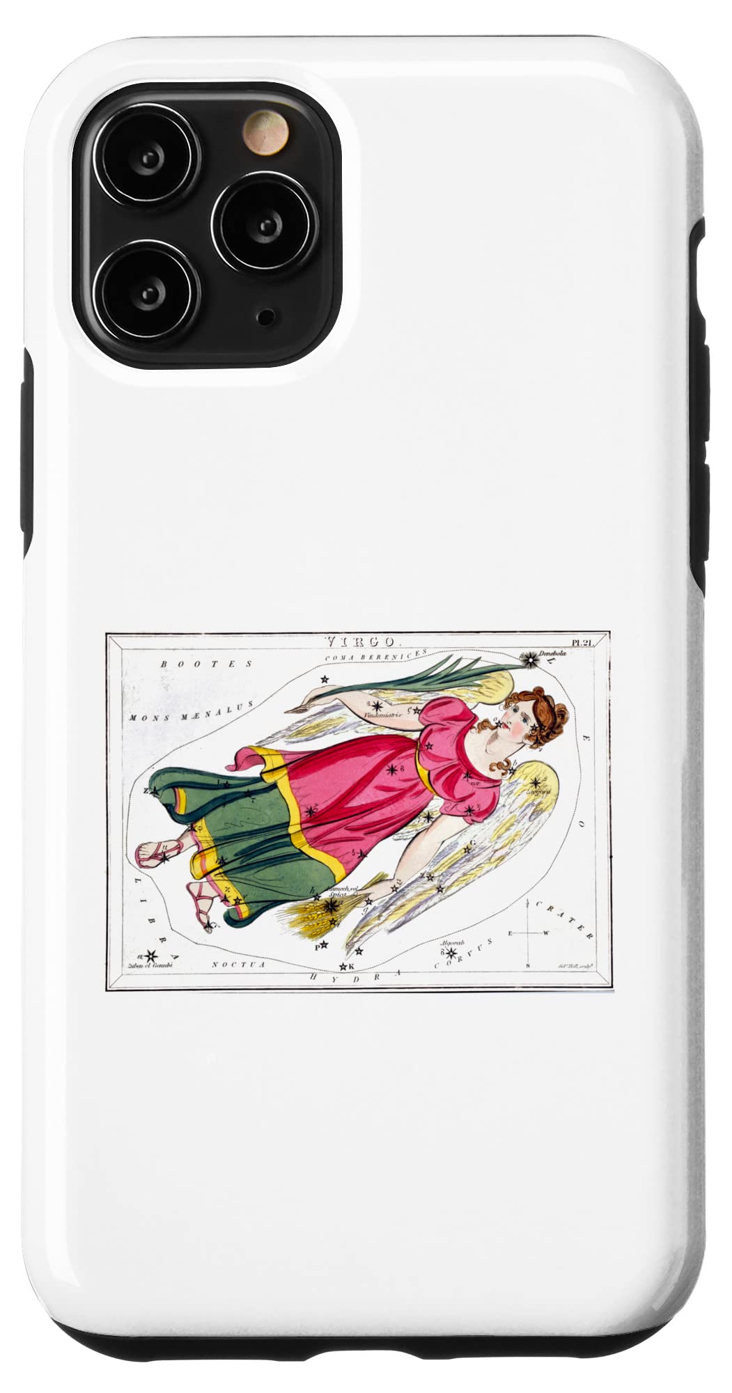 iPhone 11 Pro Case - Vintage Virgo Zodiac Sign with Star Constellations Design | Perfect Gift for Virgos & Astrology Lovers