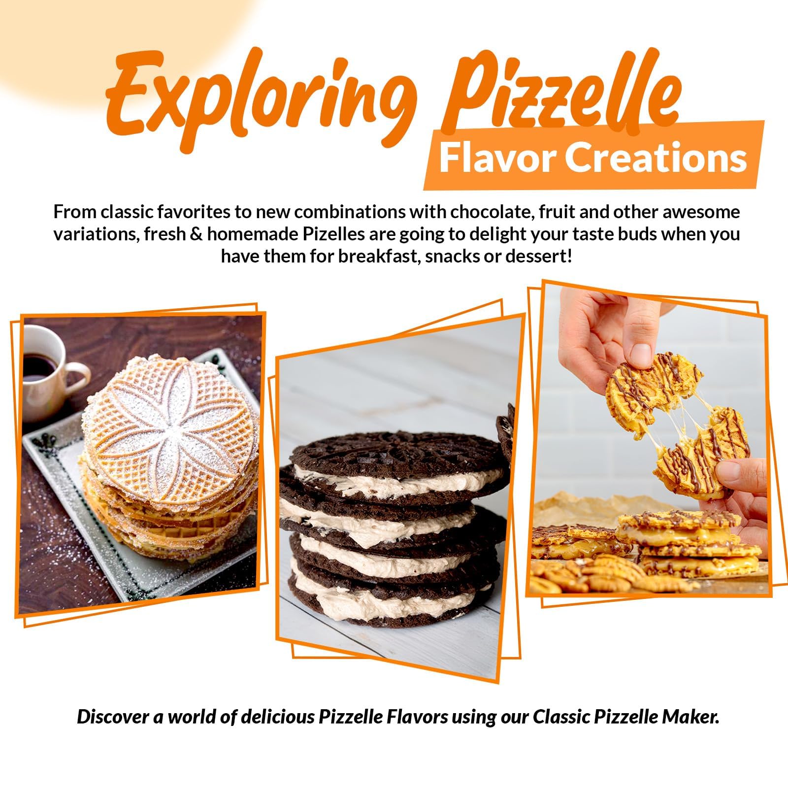 Palmer Pizzelle Maker Classic - Traditional Italian Cookie Press for Homemade Waffle Cookies - Perfect for Holidays, Gifts & Family Baking (Use for Christmas, Easter, and Special Occasions)