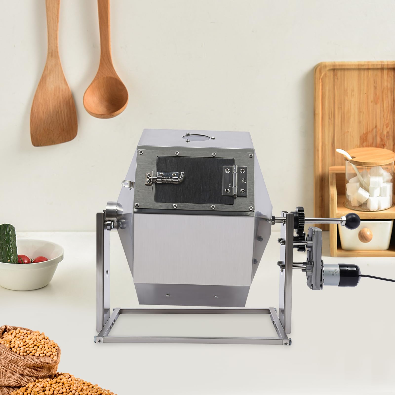 Commercial & Home Coffee Roaster Machine - 14.5L/3.83gal Stainless Steel Coffee Bean Roaster for Espresso, Cold Brew & Specialty Coffee - Perfect for Cafés, Roasteries & Home Baristas