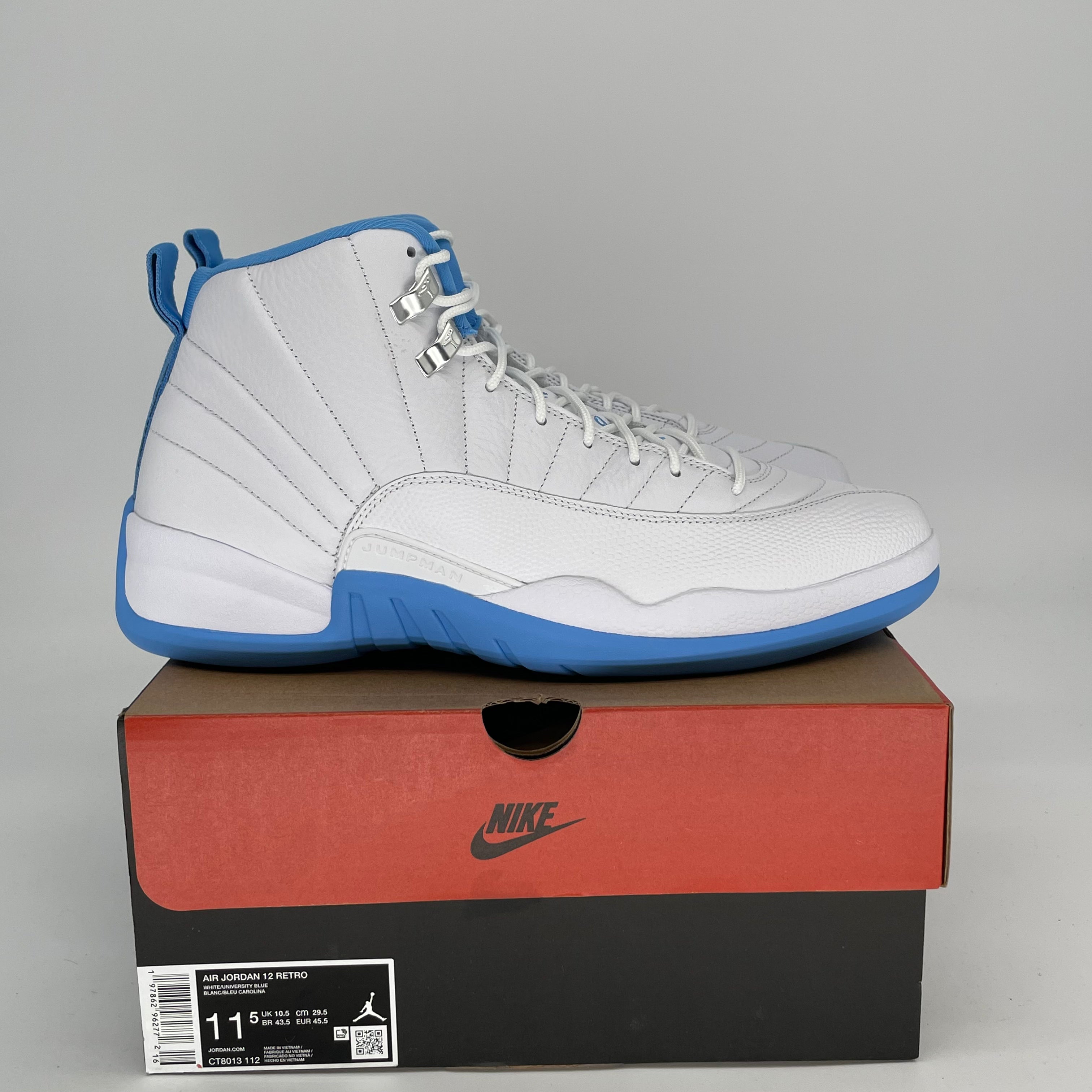 AIR JORDAN 12 MELO Basketball Shoes Men's Size 11.5 - Retro Style CT8013 112 for Streetwear & Court Performance