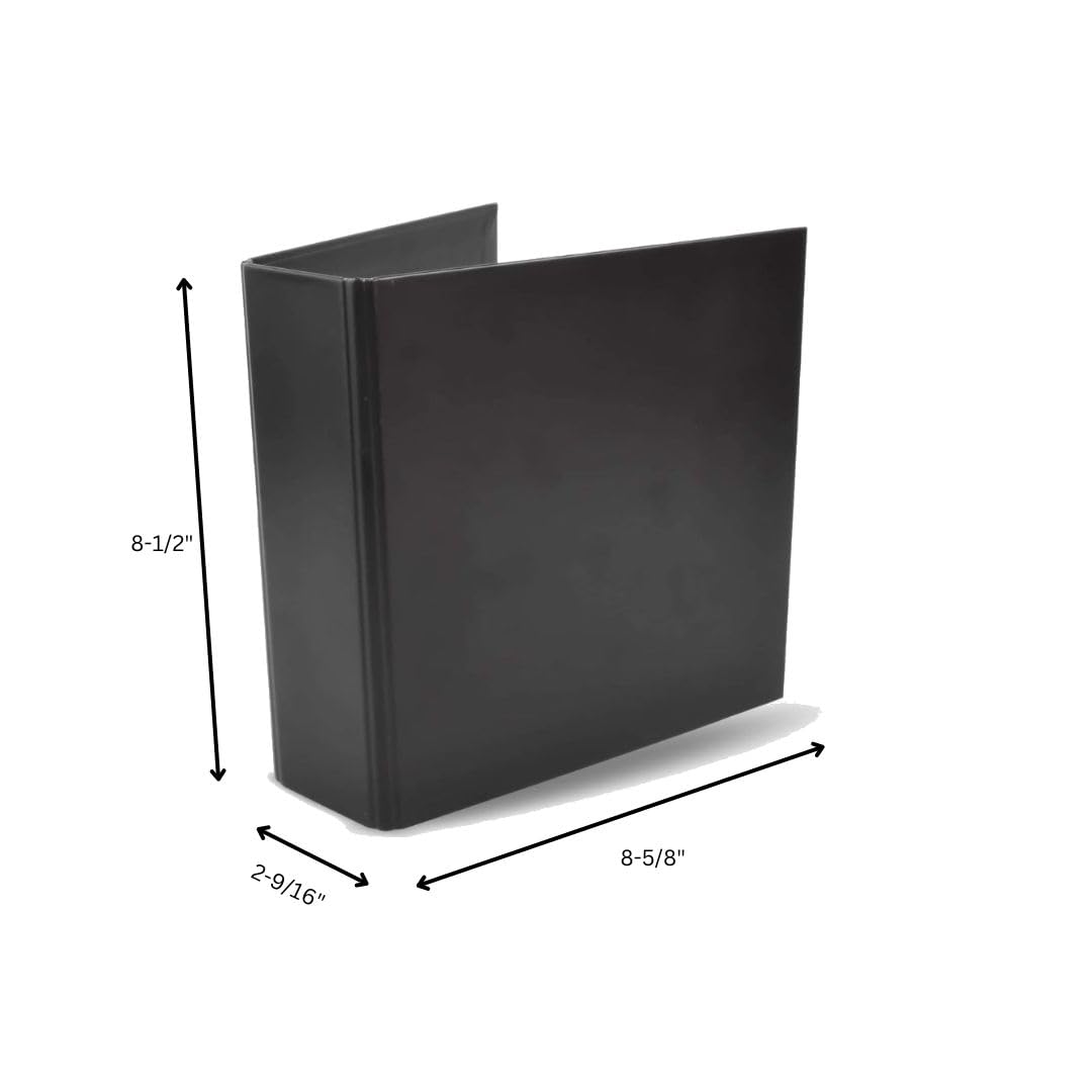 2-Ring Binder for DVD CD Blu-Ray Storage - Black | Organize Media Collections
