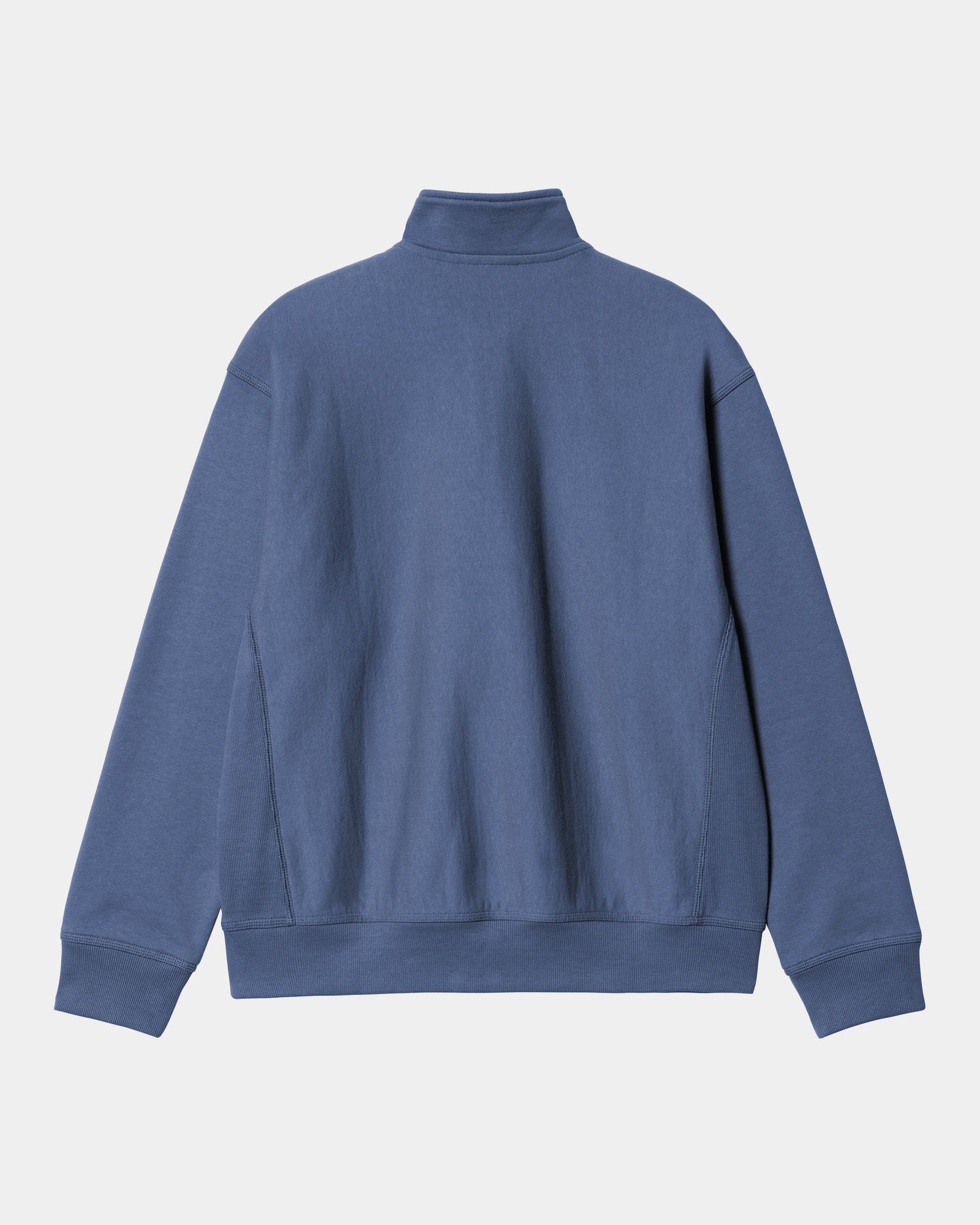 Half Zip American Script Sweatshirt | Blue Iris | Comfortable Pullover for Casual Wear & Street Style