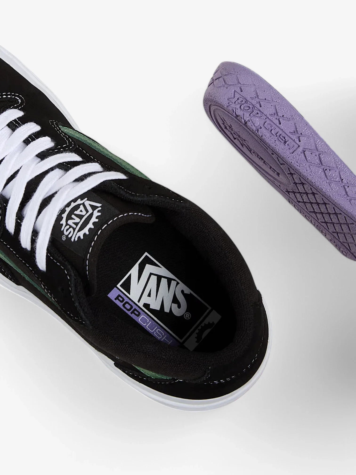 Vans BMX Style 114 Skate Shoes for Men - Black, Green & Yellow | Comfortable Sneakers for Skateboarding, BMX Riding & Casual Wear
