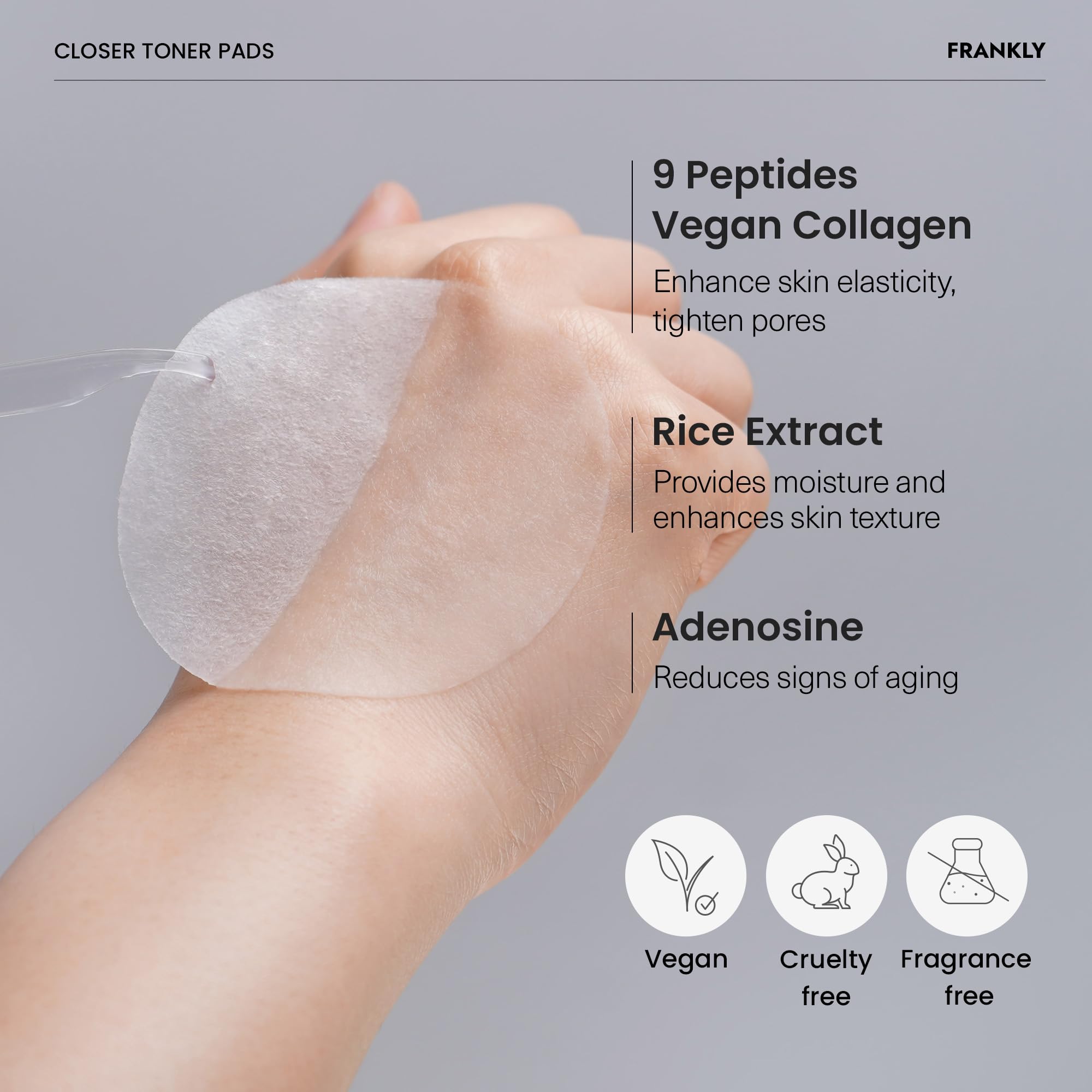 FRANKLY Pore Perfecting Set: Closer Serum, Toner Pads & Cleansing Oil | Deep Cleansing, Hydration & Pore Refining Skincare | Vegan, Fragrance-Free for Sensitive, Oily & Acne-Prone Skin | Korean Beauty Routine | Perfect for Daily Skincare & Nighttime Routine