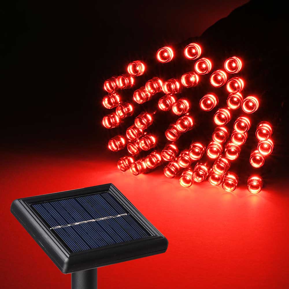 TheLAShop 37ft Solar String Lights Outdoor Waterproof - Weatherproof Fairy Lights for Garden, Patio, Backyard, and Wedding Decorations