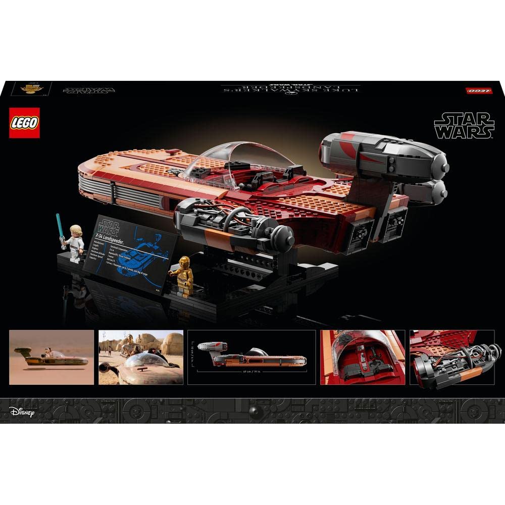 LEGO Star Wars 75341 Luke Skywalker's Landspeeder Building Kit - Star Wars Spaceship Model for Adults - Perfect for Collectors & Home Display