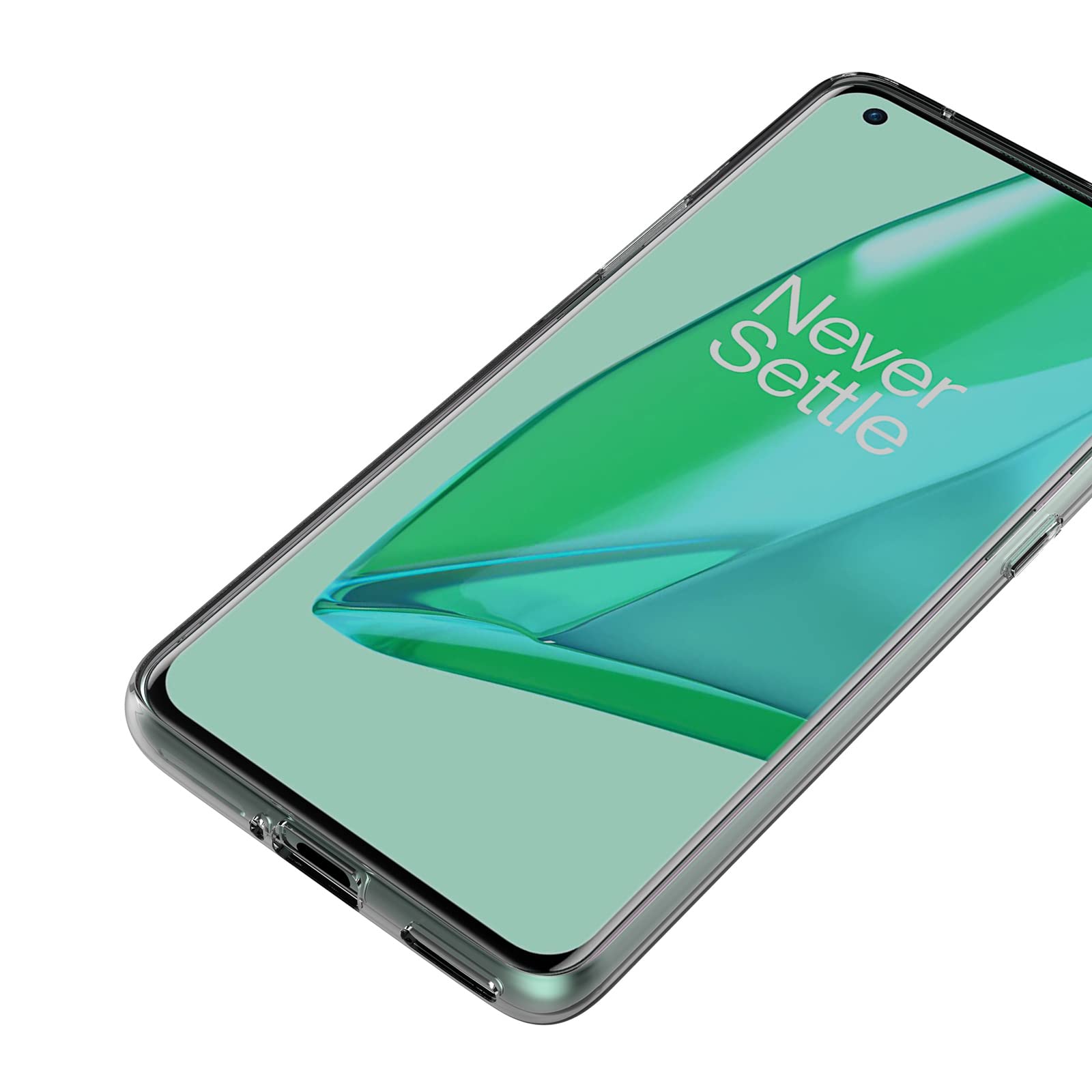 AICEK OnePlus 9 Pro Case - Clear Silicone Bumper Protective Cover for OnePlus 9 Pro | Slim Fit, Shockproof & Scratch Resistant | Perfect for Daily Use, Work & Travel Protection