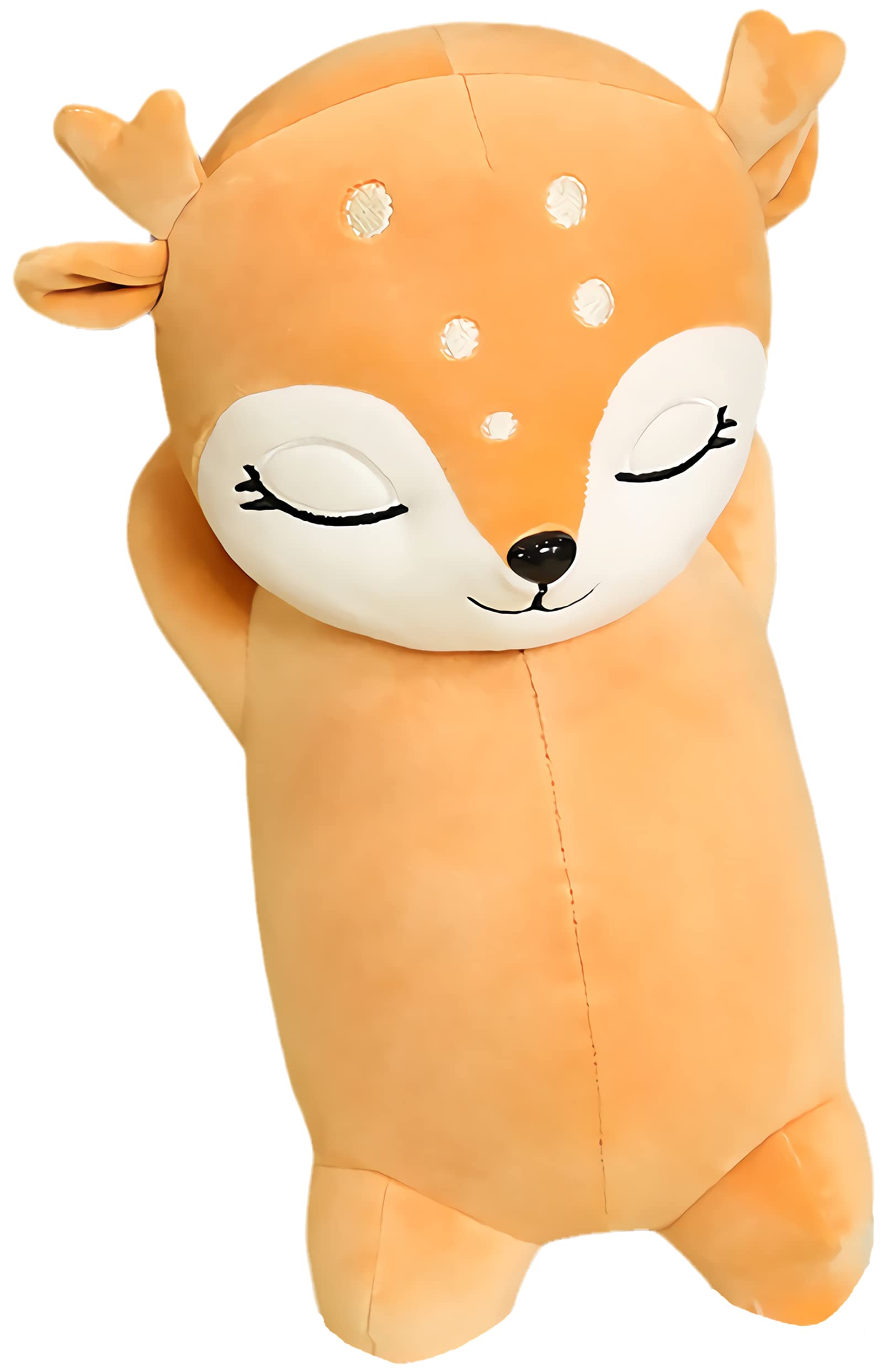 Cute Deer Plush Toy - Soft Reindeer Pillow & Elk Stuffed Animal for Kids - 11.8in Standing Plushie Decor - Perfect Christmas Birthday Gift for Boys & Girls - Great for Nursery Decor, Cuddling & Holiday Gifting