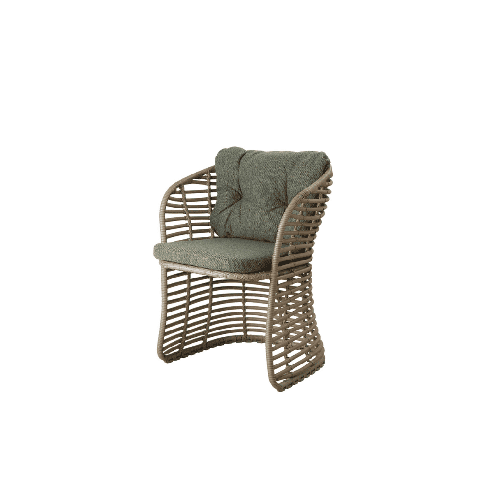Outdoor Wicker Dining Chairs Set of 2 - Patio Furniture for Garden, Poolside, and Backyard - Weather-Resistant Rattan Chairs with Cushions