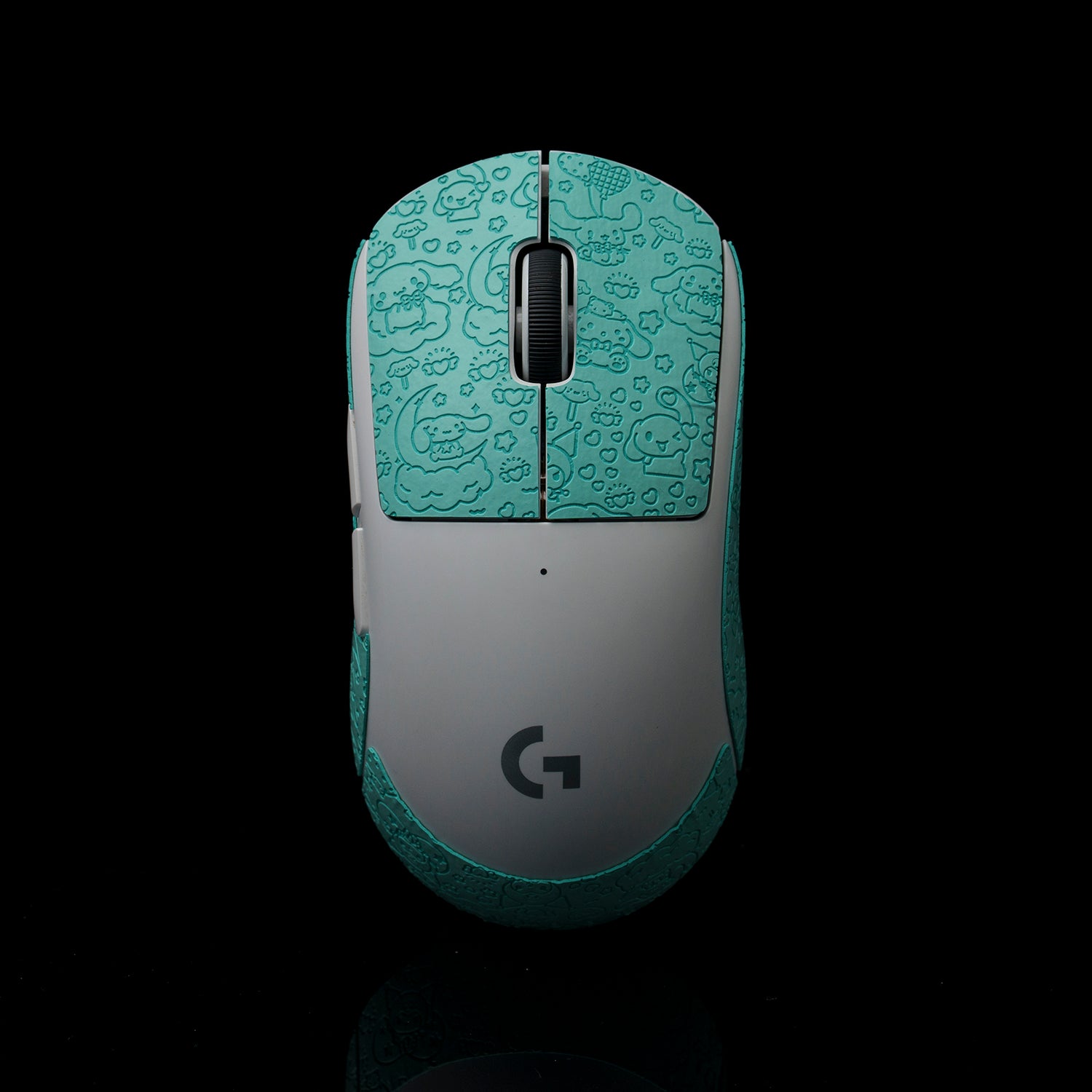 BT.L Mouse Grip V4 for Logitech G Pro X Superlight & Superlight 2 - Non-Slip Gaming Grip Tape with Cartoon Design in Tiffany Blue | Perfect for FPS, MOBA & Esports Tournaments