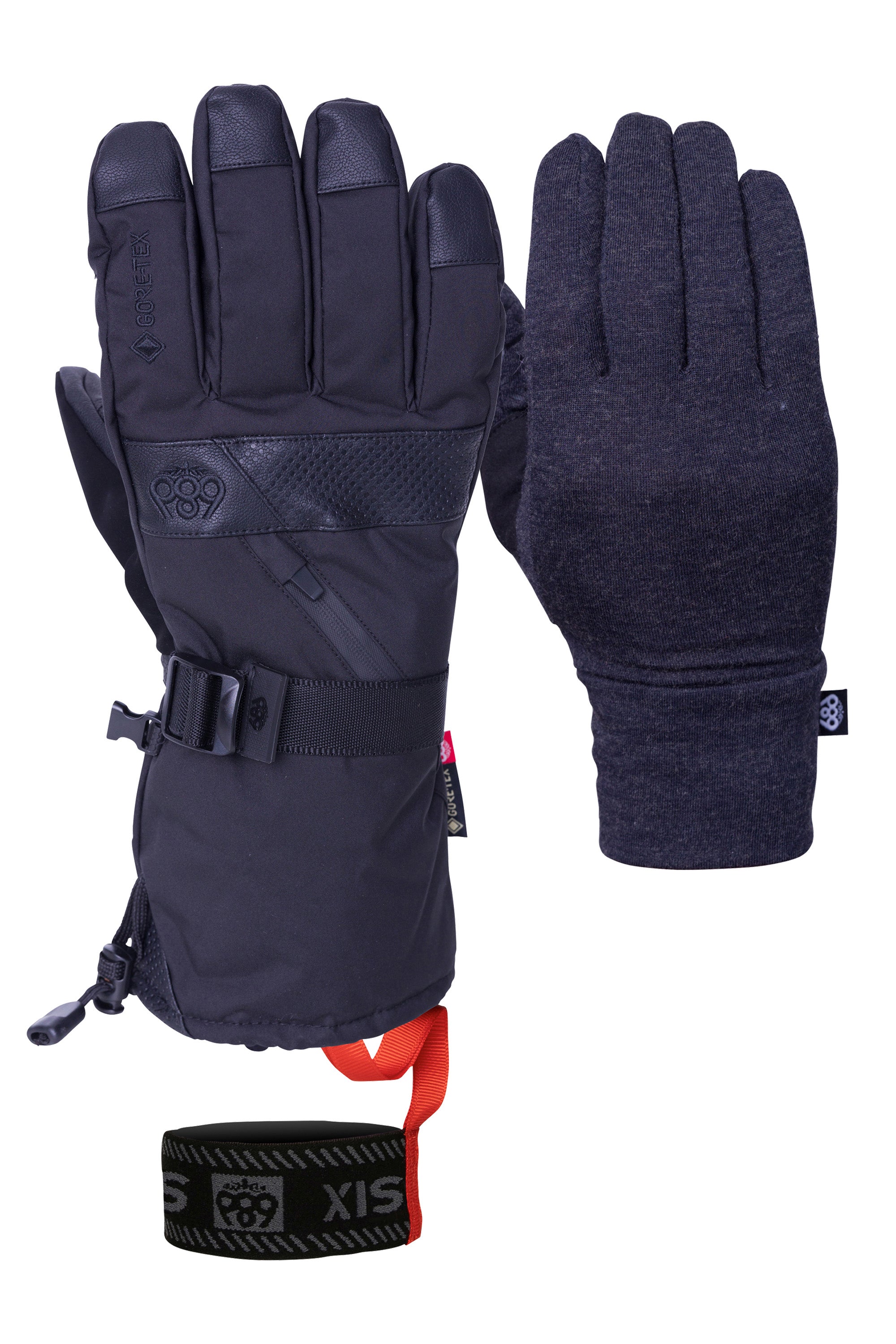 686 Women's GORE-TEX SMARTY® 3-in-1 Waterproof Insulated Ski Gloves - Winter Snowboarding & Cold Weather Outdoor Activities