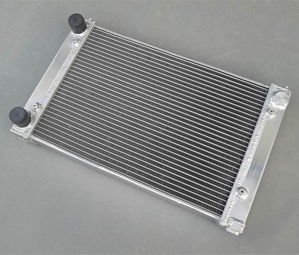 High-Performance Aluminum Radiator with Dual Fans for VW Golf GTI, Jetta MK2, Corrado & Scirocco Coupe 1.8V - Enhanced Cooling System for Racing & Daily Driving