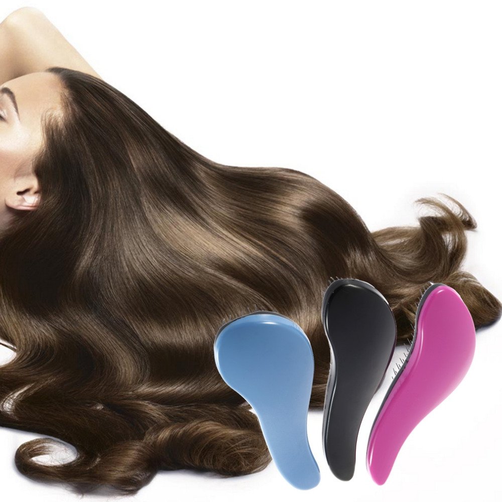 Alexvyan Professional Hair Straightening Brush for Women & Men - Ionic Blow Dry Styling Brush with Pins for Detangling & Smoothing - Perfect for Home & Salon Use