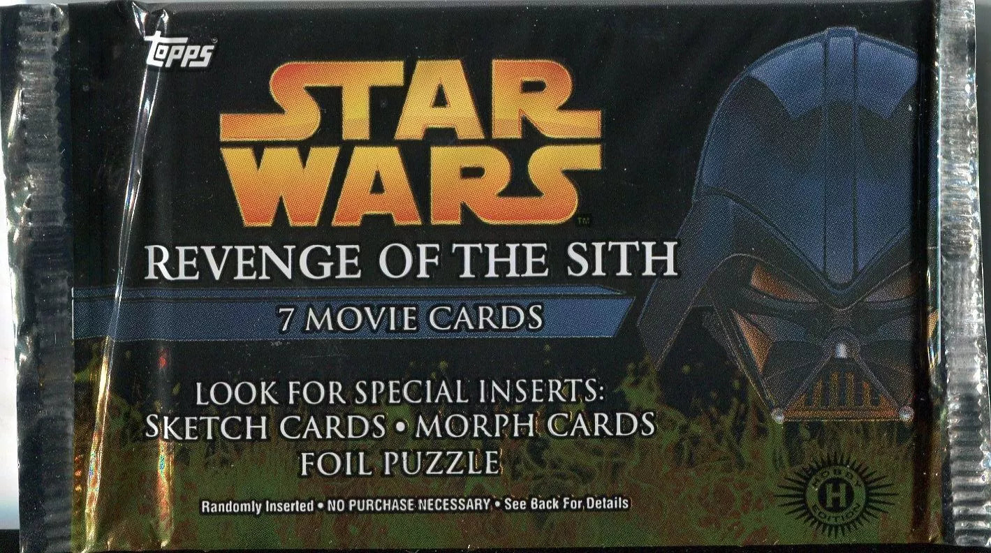 Topps Star Wars Revenge of the Sith 2005 Trading Cards Single Pack - Collectible Memorabilia for Fans & Movie Enthusiasts | Perfect for Display, Gifts, and Star Wars Collections