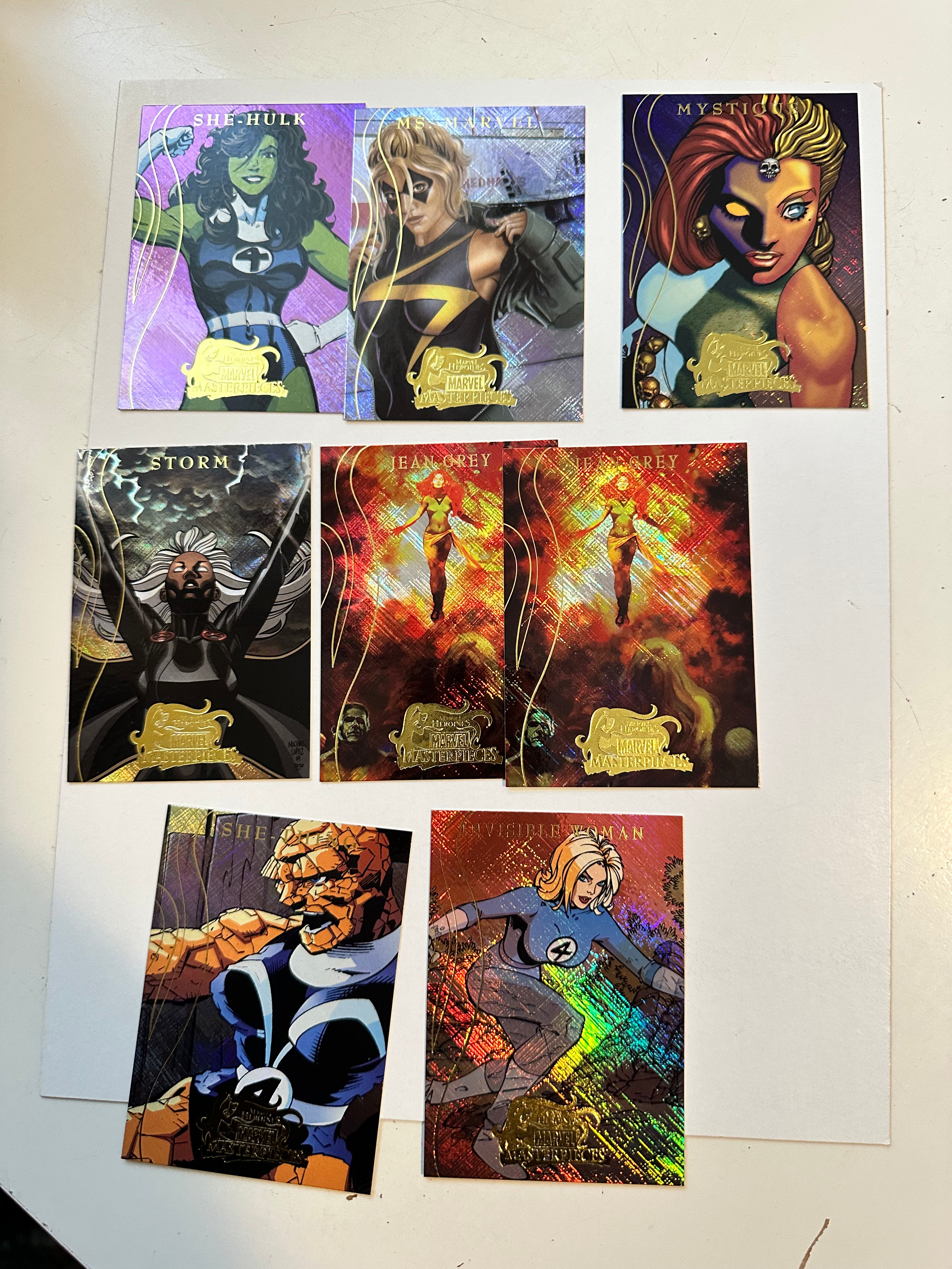 2008 Marvel Masterpieces Foil Insert Cards Lot - Rare Collectible Trading Cards for Superhero Fans | Perfect for Collectors, Gifts & Display