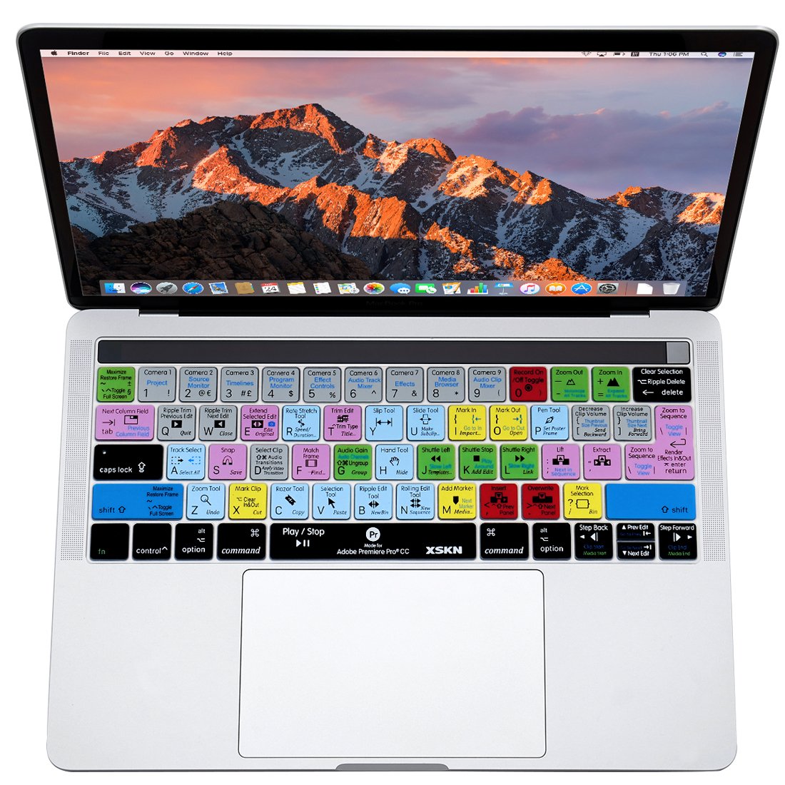 XSKN 2016 Shortcut Keyboard Cover for MacBook Pro 13