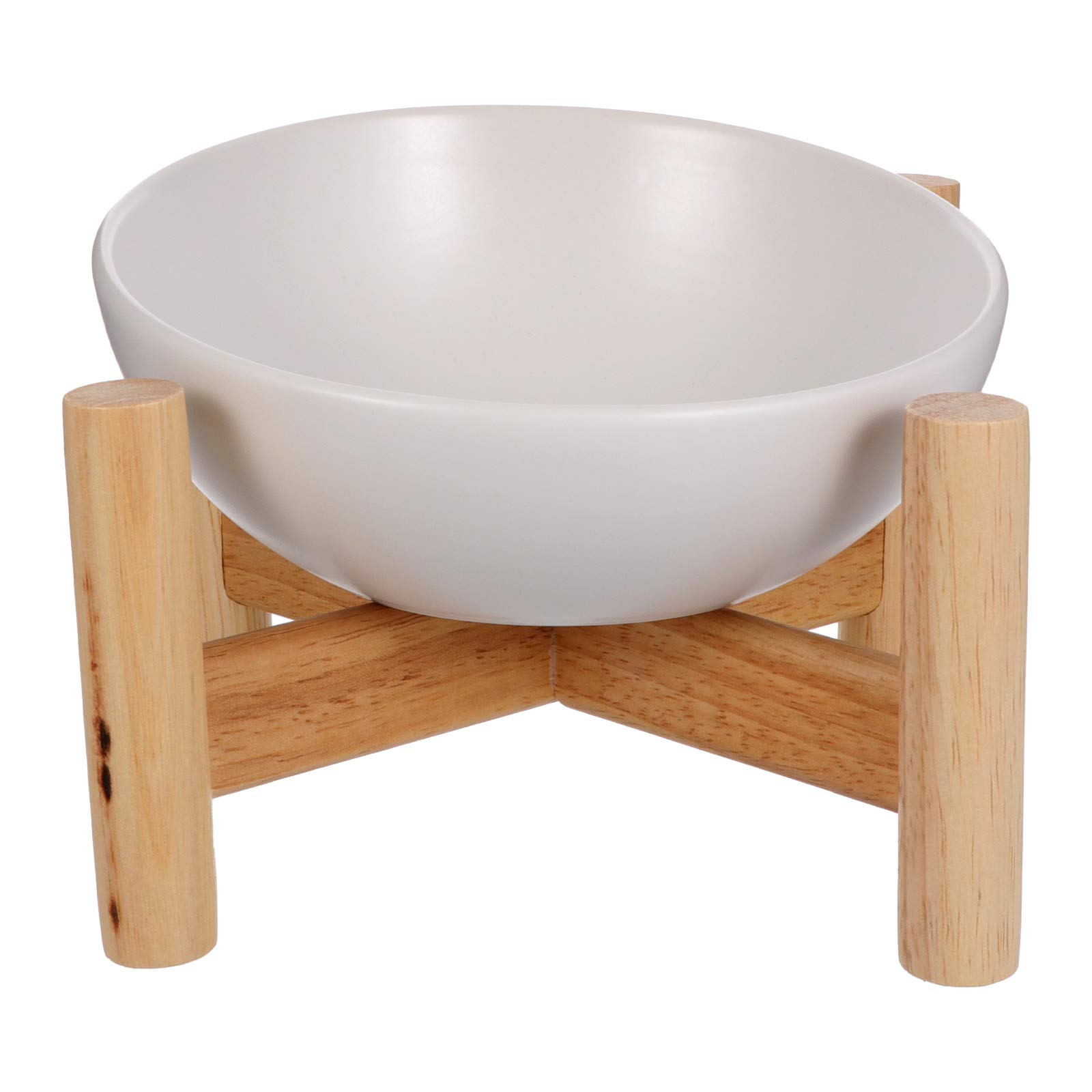 Elevated Cat Food and Water Bowl with Detachable Stand - Non-Slip Pet Feeder for Kittens & Adult Cats - Perfect for Home, Travel, and Vet Visits