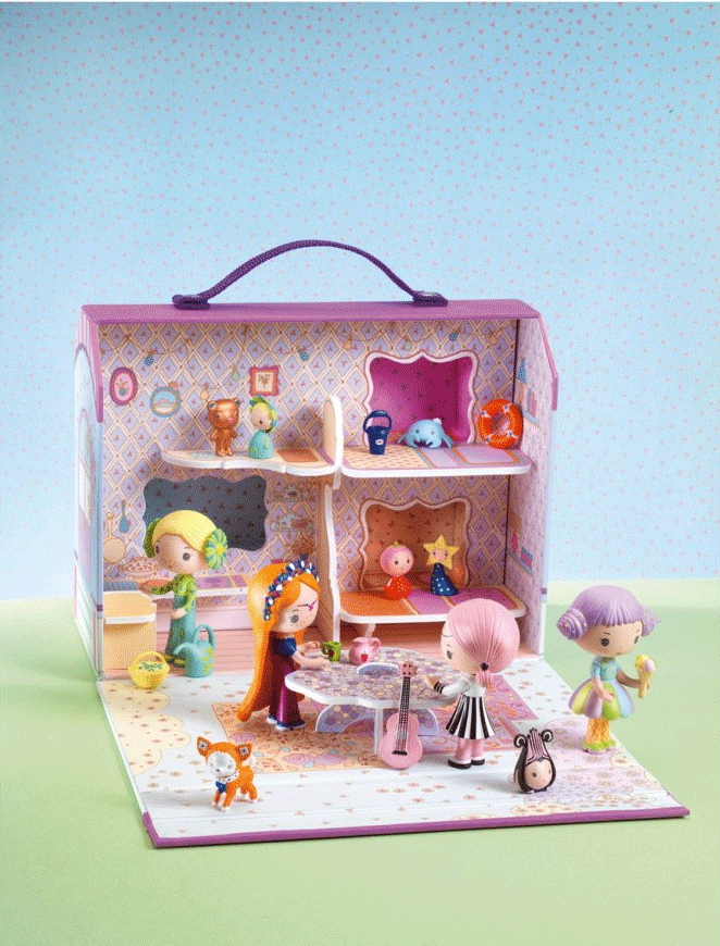 Bluchka & Indie Tinyly Doll Play House - Miniature Dollhouse for Kids Pretend Play, Collectible Toy for Ages 3+ | Perfect for Birthday Gifts, Room Decor & Imaginative Playtime